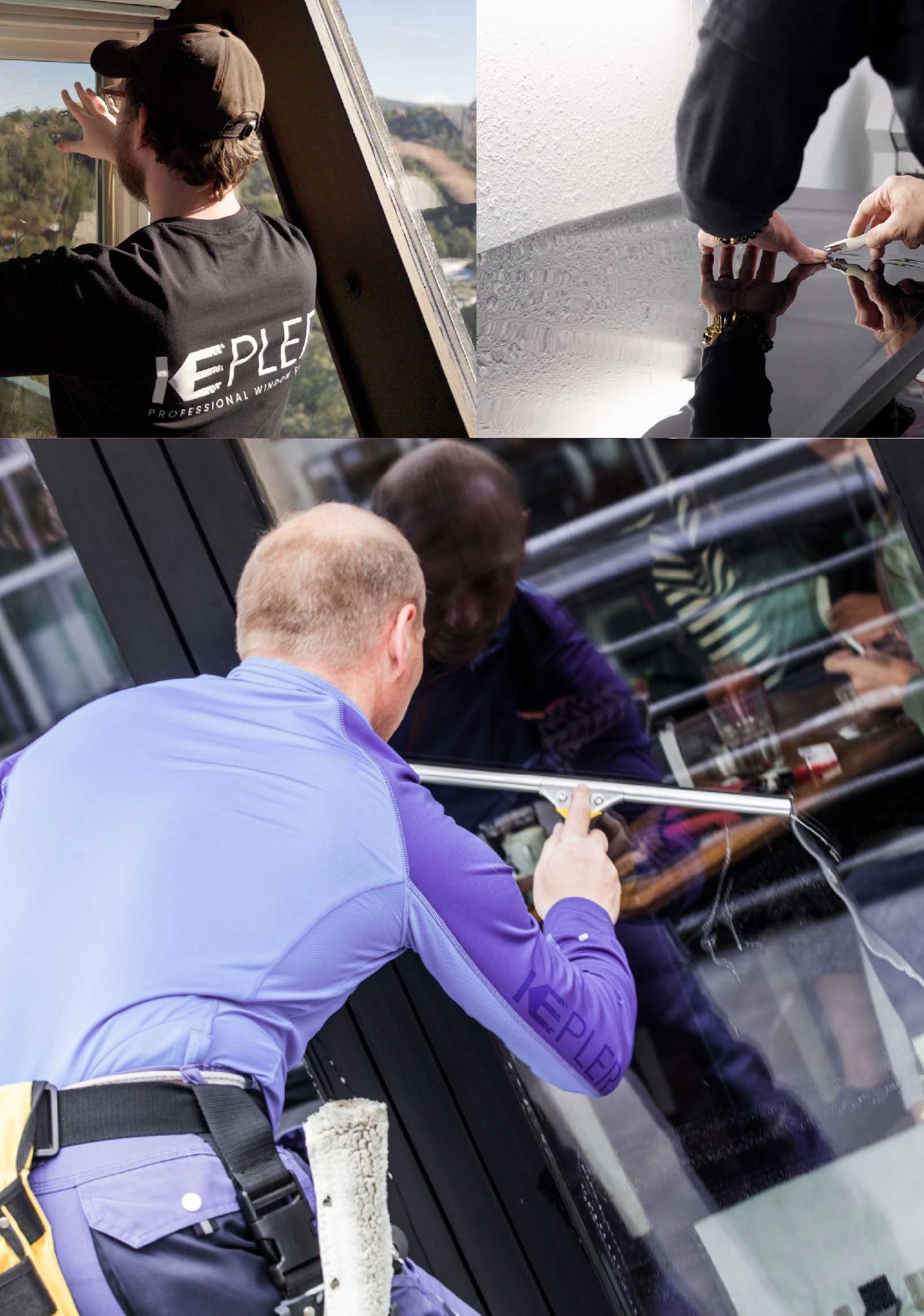 Kepler Expert Applying Anti-Graffiti Window Film to a Saint Peters Shop Front