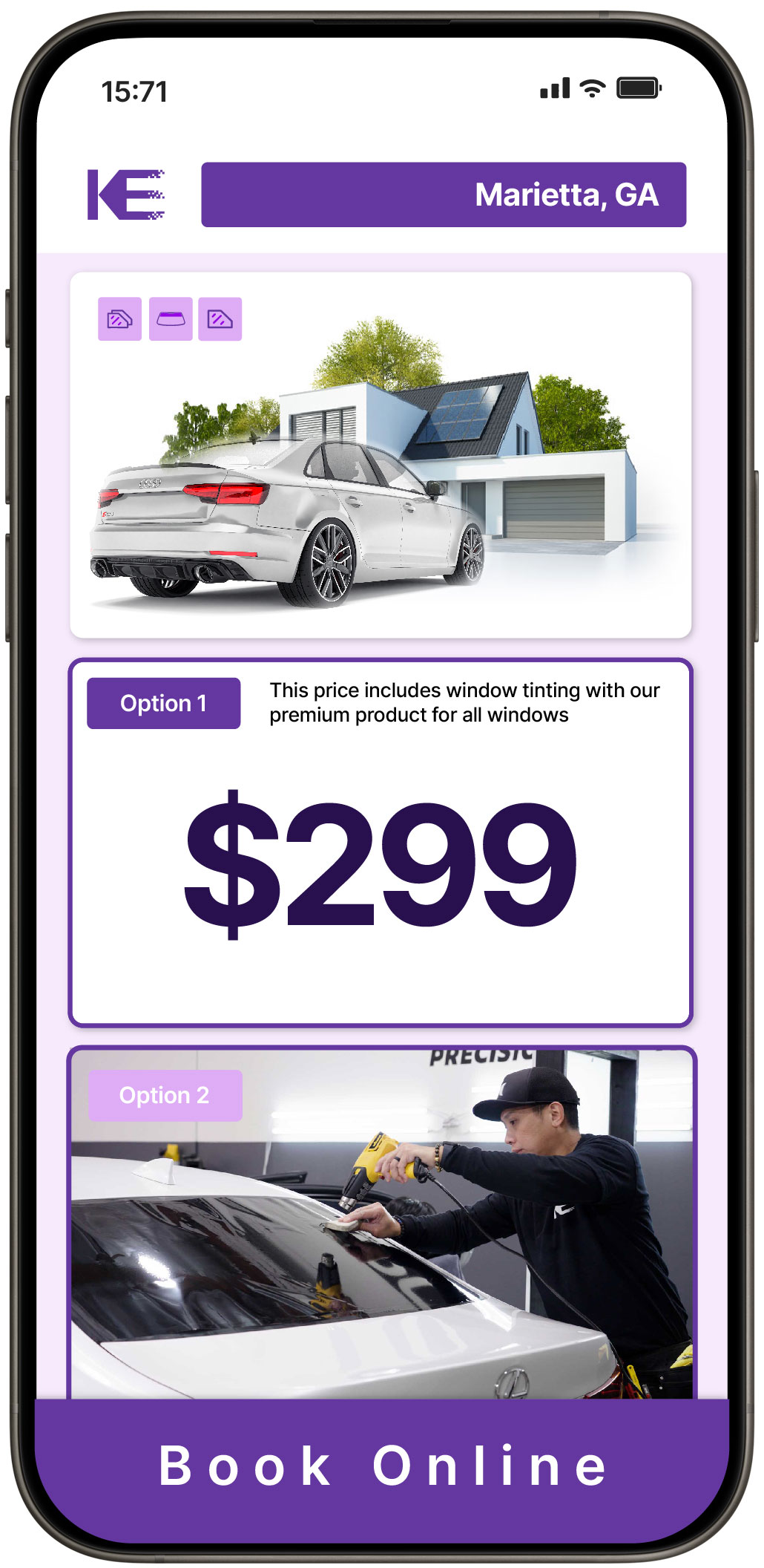 View Competitive Tesla Window Tinting Prices in Suwanee, Georgia