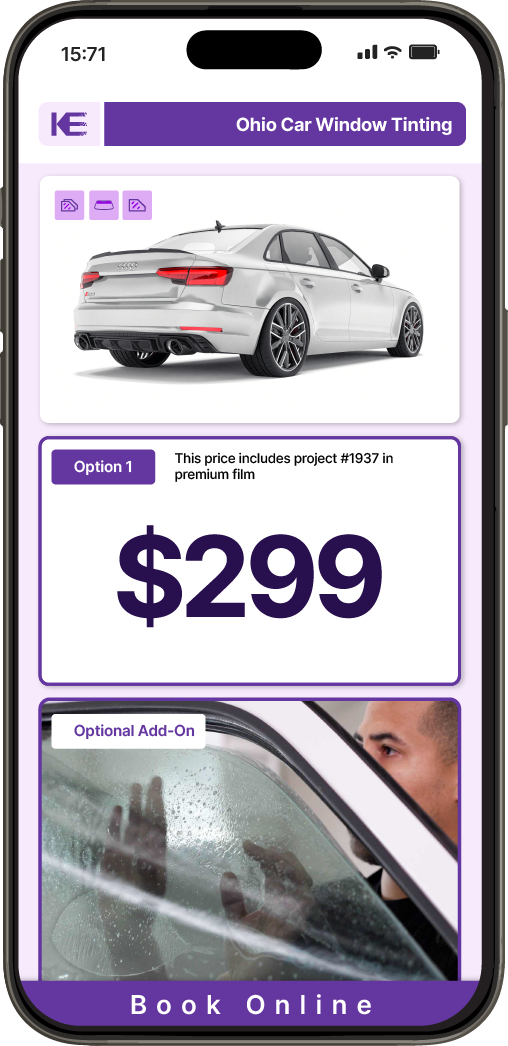 View Competitive Car Window Tinting Prices in Ohio