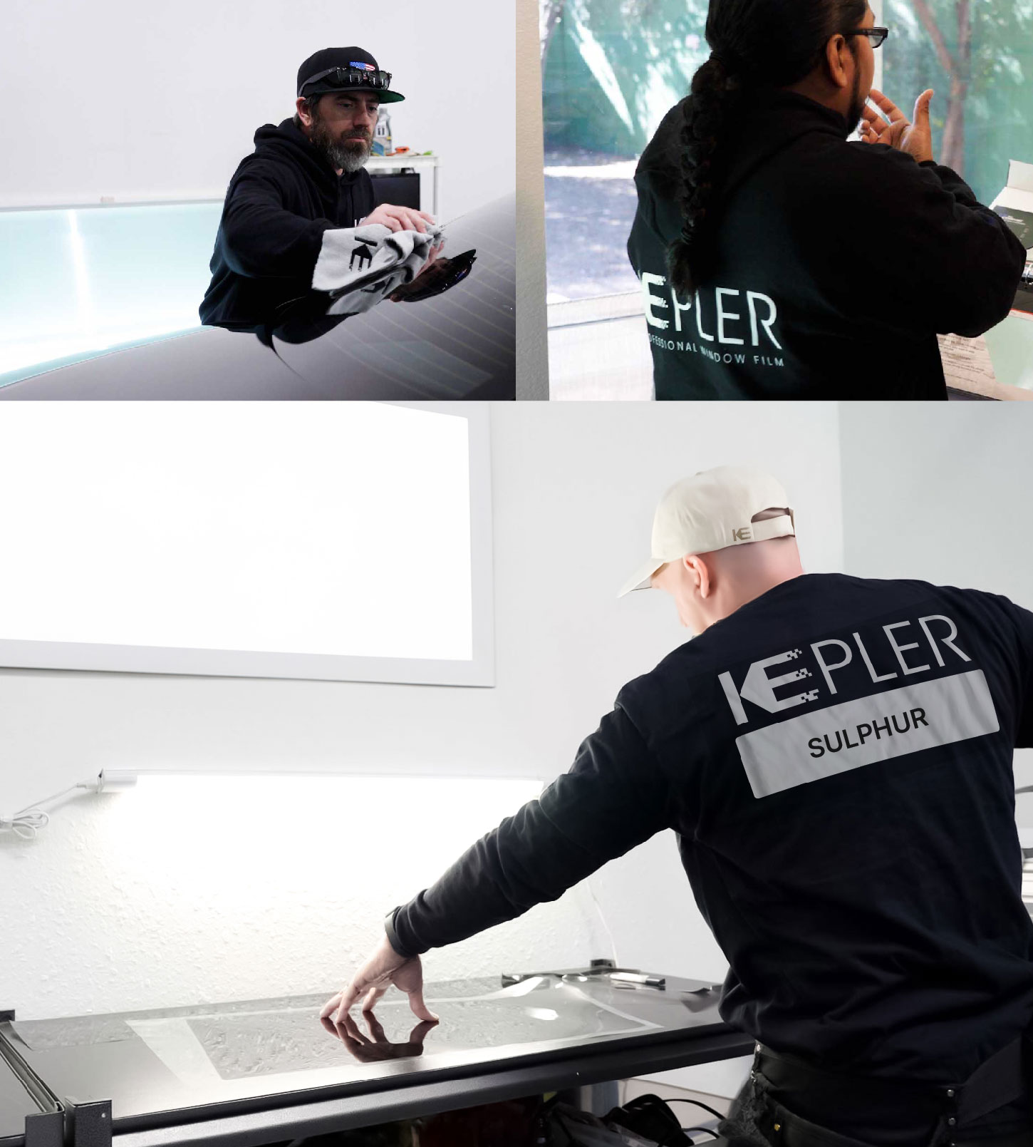 Window Tinting Specialist Cutting Film in Sulphur, Louisiana