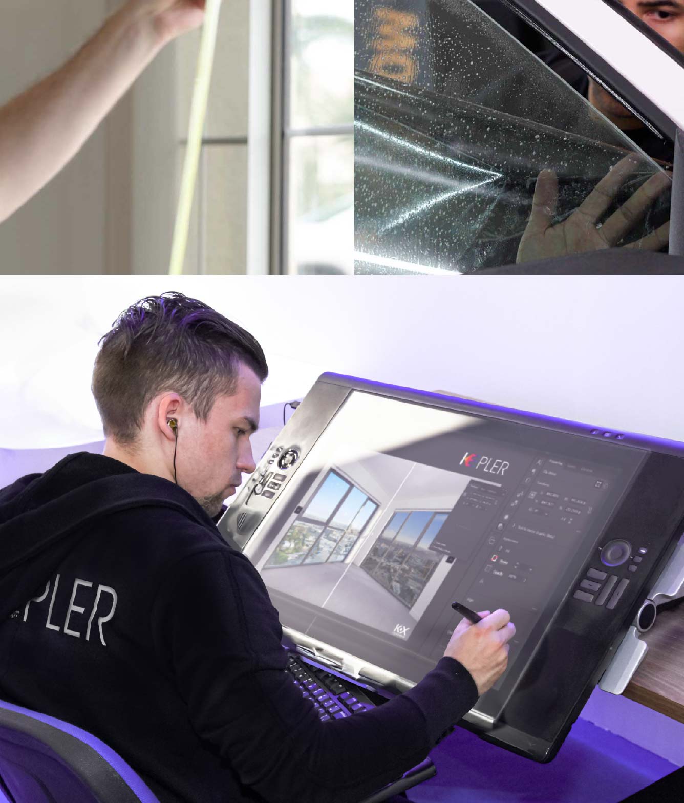 Kepler Specialist Performing Commercial Window Tinting in Cicero Cicero