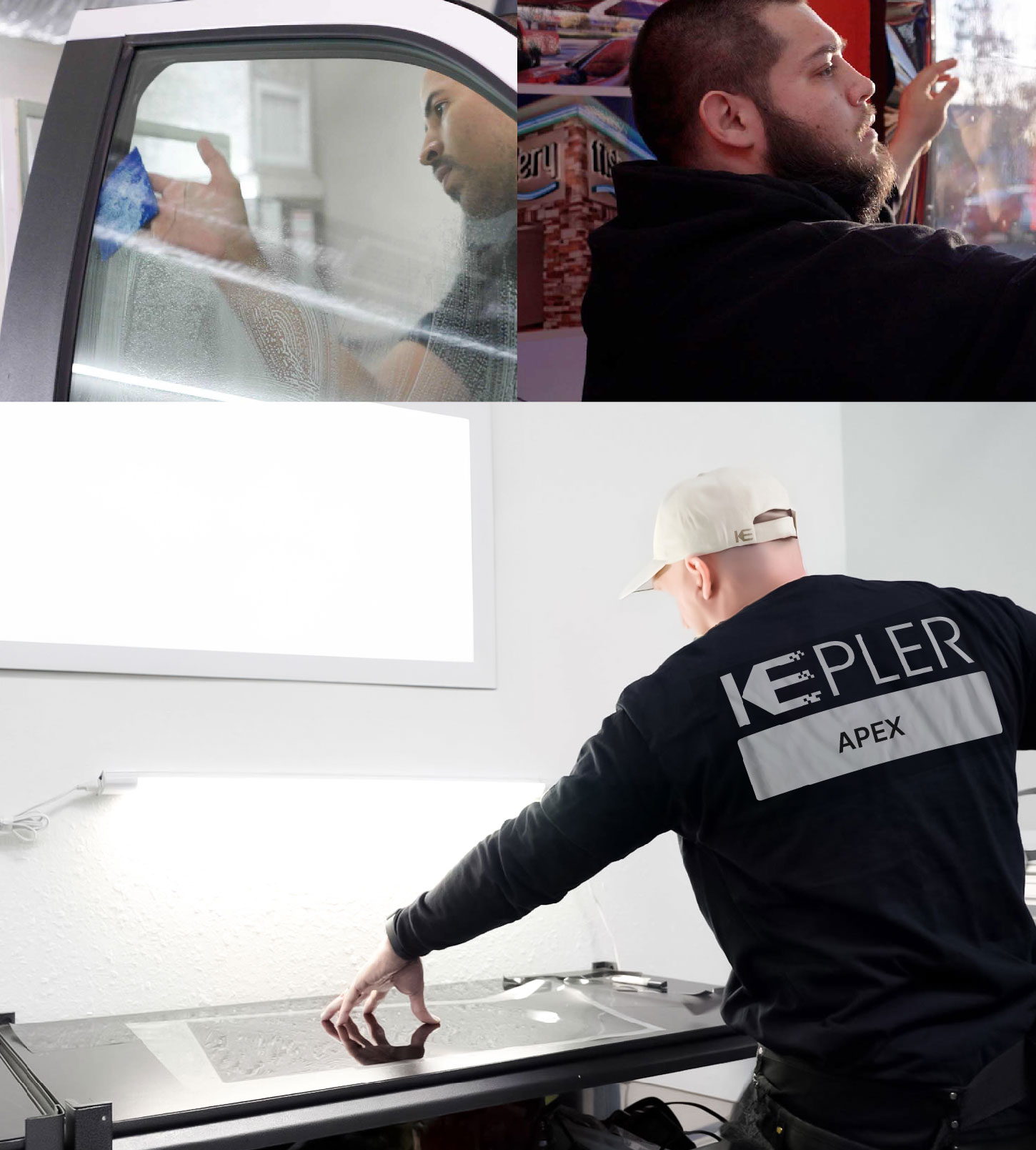 Window Tinting Specialist Cutting Film in Apex, North Carolina