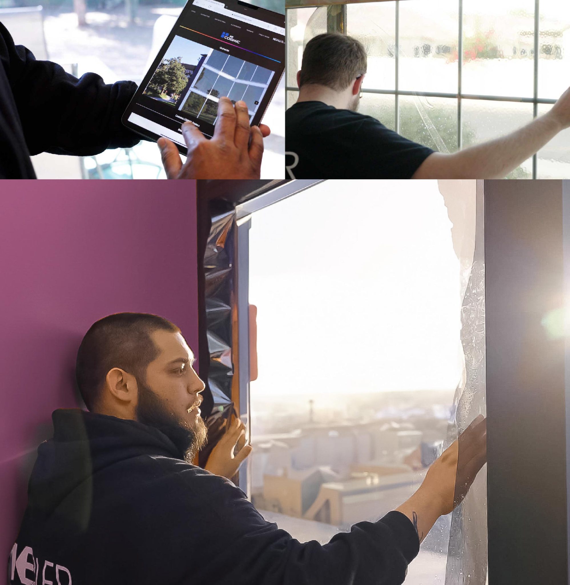 Kepler Specialist Performing Commercial Window Tinting in Texas