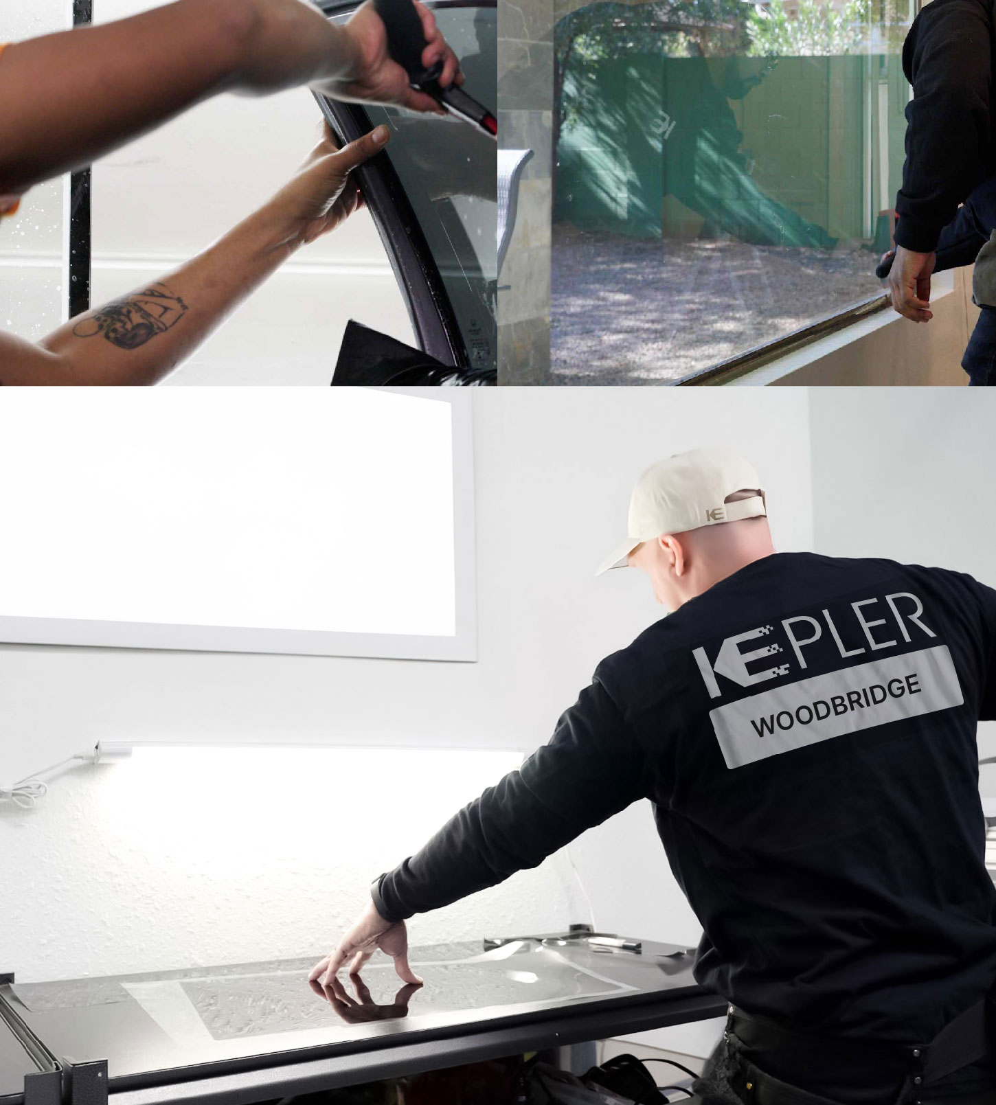 Window Tinting Specialist Cutting Film in Woodbridge, New Jersey