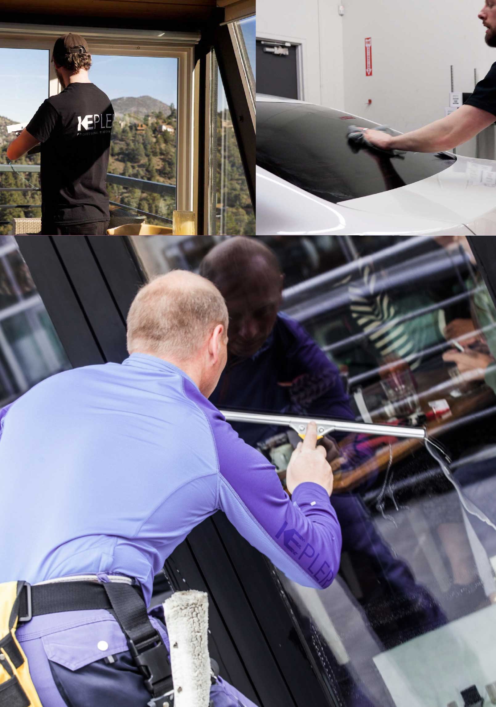 Kepler Expert Applying Anti-Graffiti Window Film to a Pueblo Shop Front