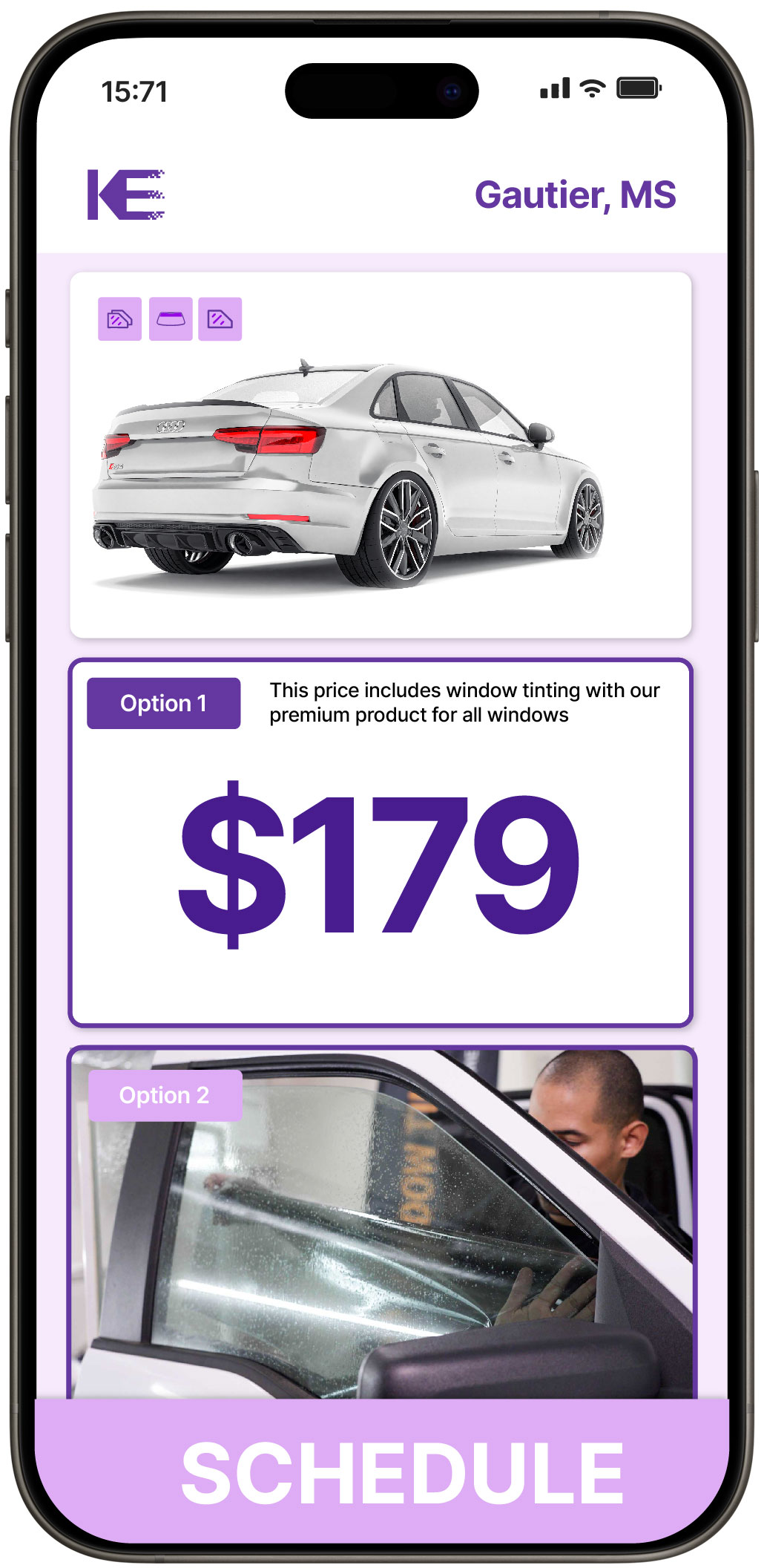 View Affordable Car Window Tinting Rates in Gautier, Mississippi
