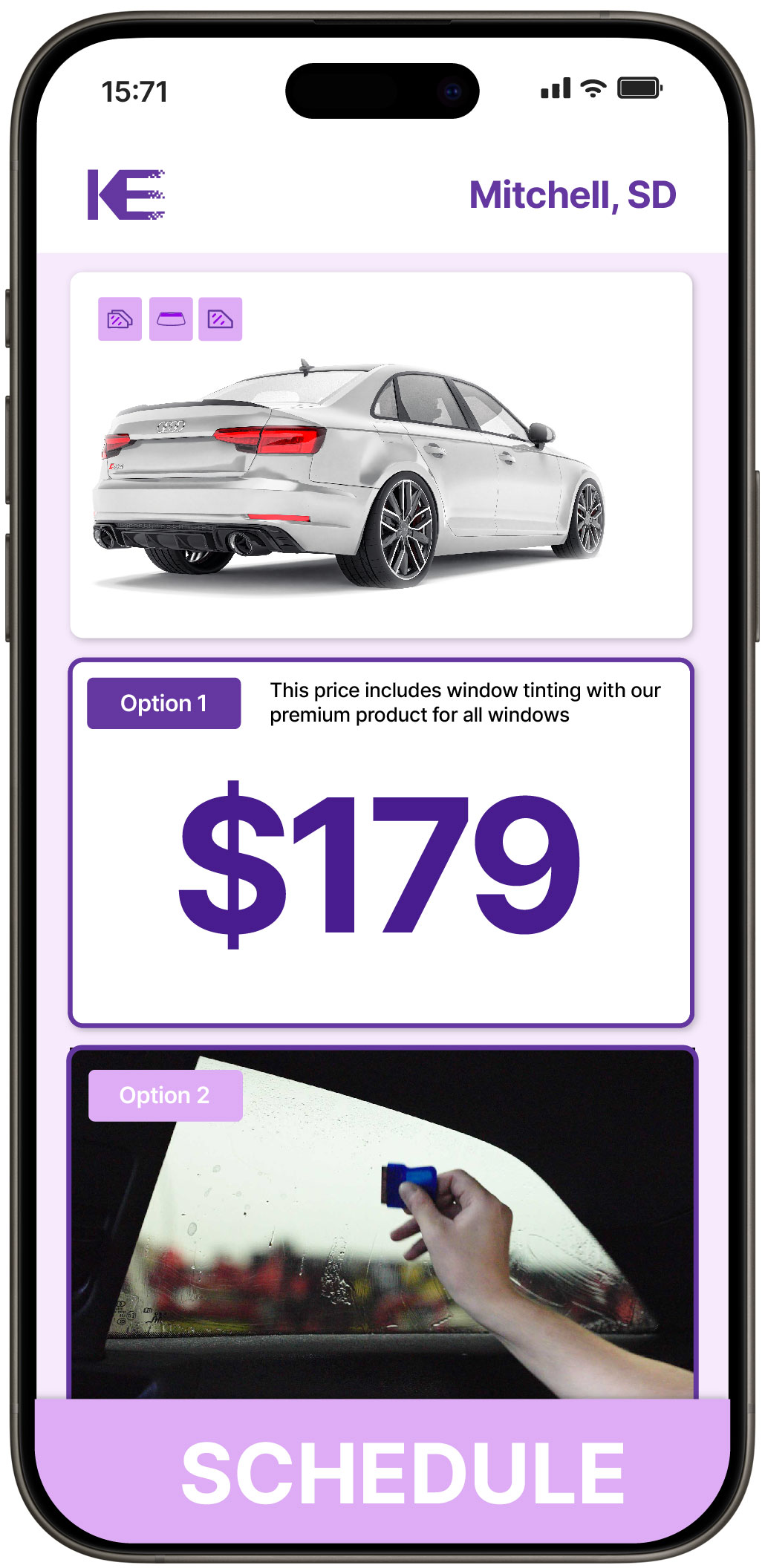 View Affordable Car Window Tinting Prices in Mitchell, South Dakota