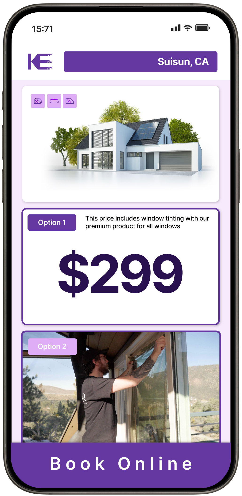View Competitive Home Window Tinting Costs in Suisun, California