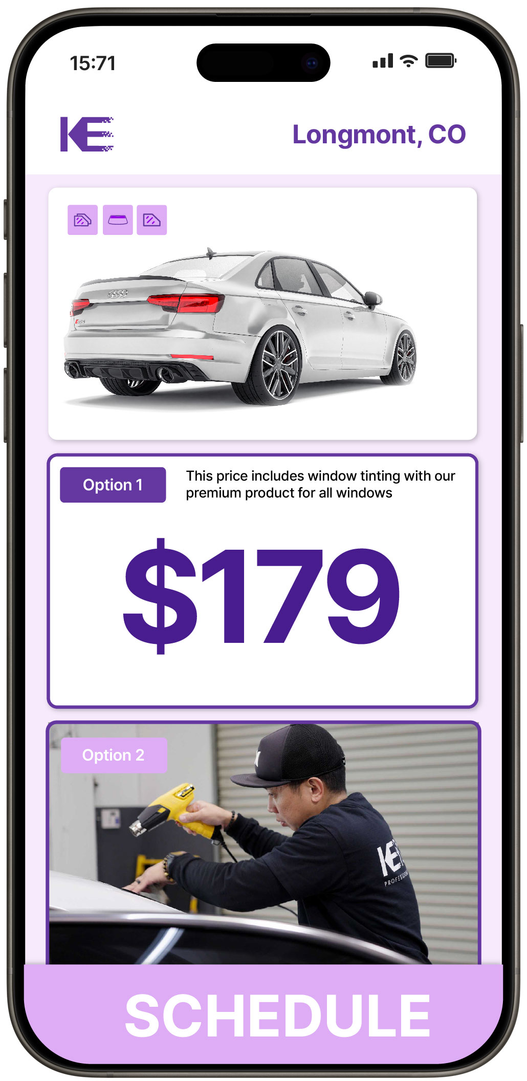 View Competitive Car Window Tinting Rates in Longmont, Colorado