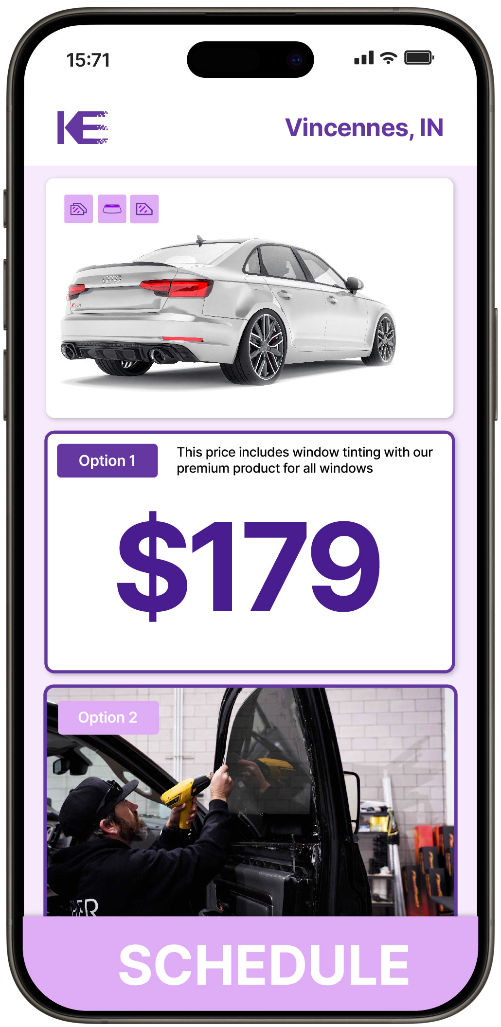 View Affordable Car Window Tinting Prices in Vincennes, Indiana