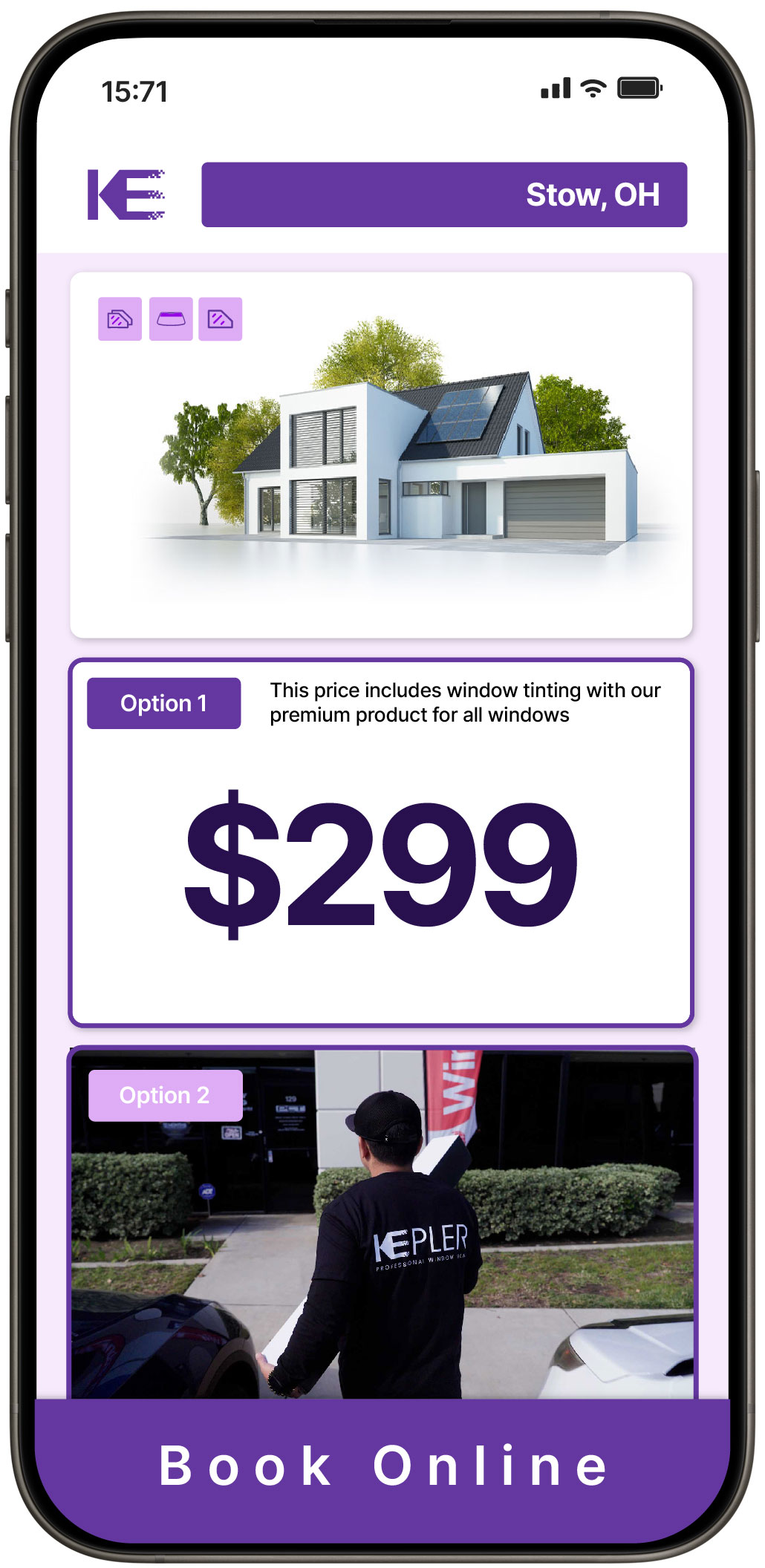 View Competitive Home Window Tinting Rates in Stow, Ohio