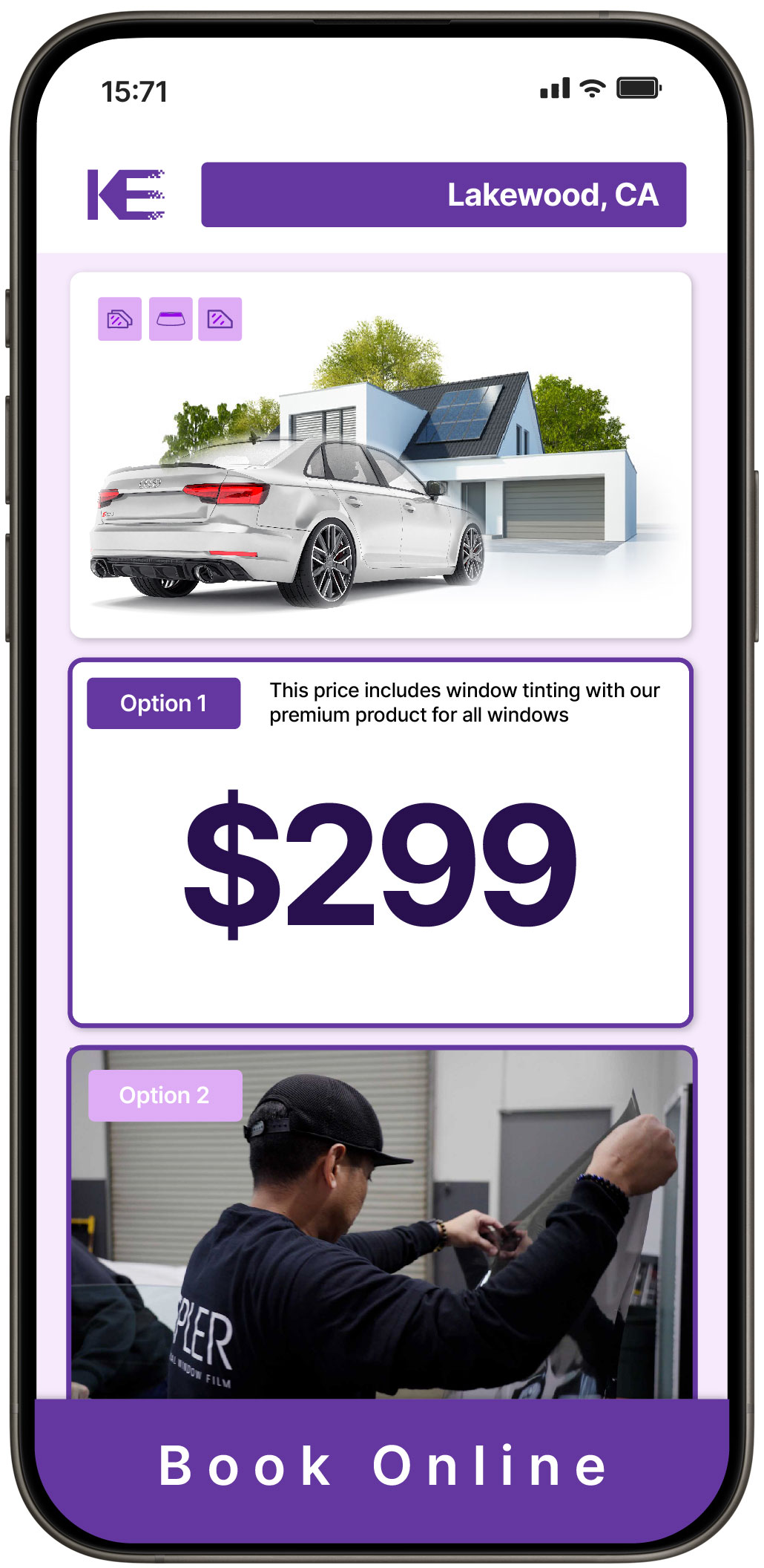 View Reasonable Tesla Window Tinting Prices in Rowland Heights, California