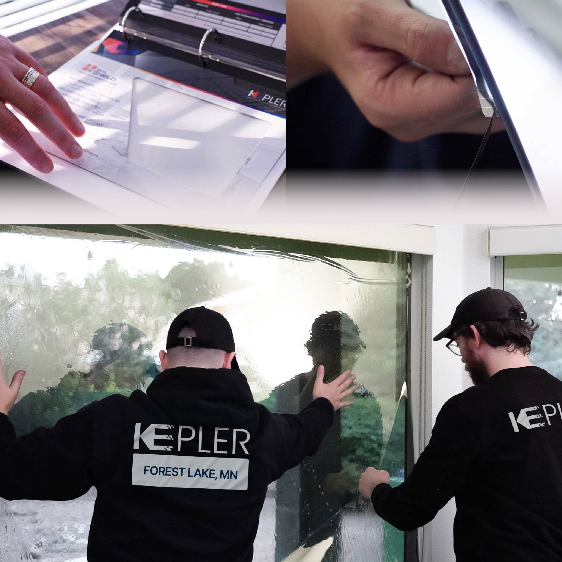 Kepler Specialist Performing Commercial Window Tinting in Forest Lake Forest Lake