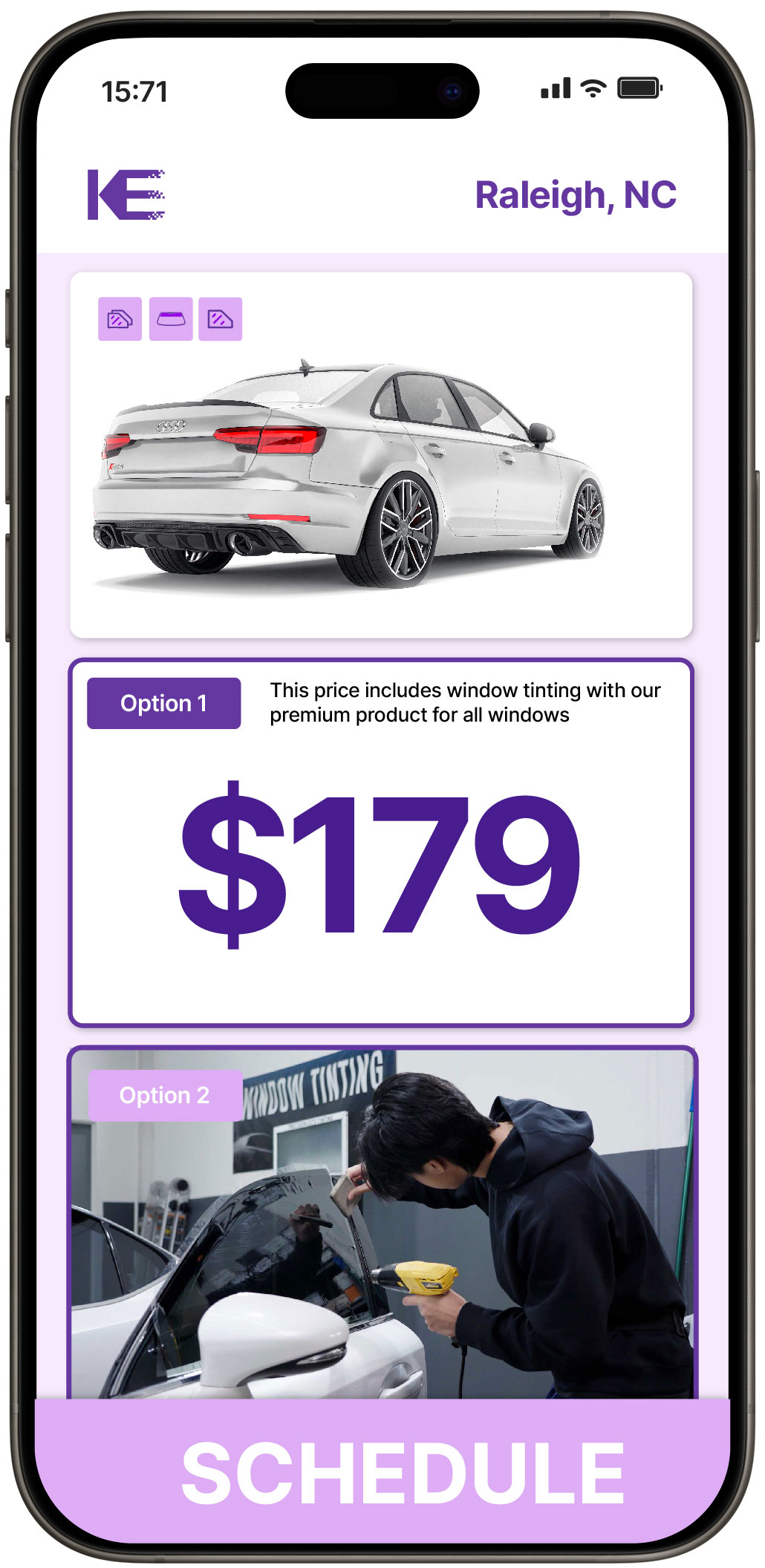 View Reasonable Car Window Tinting Prices in Raleigh, North Carolina