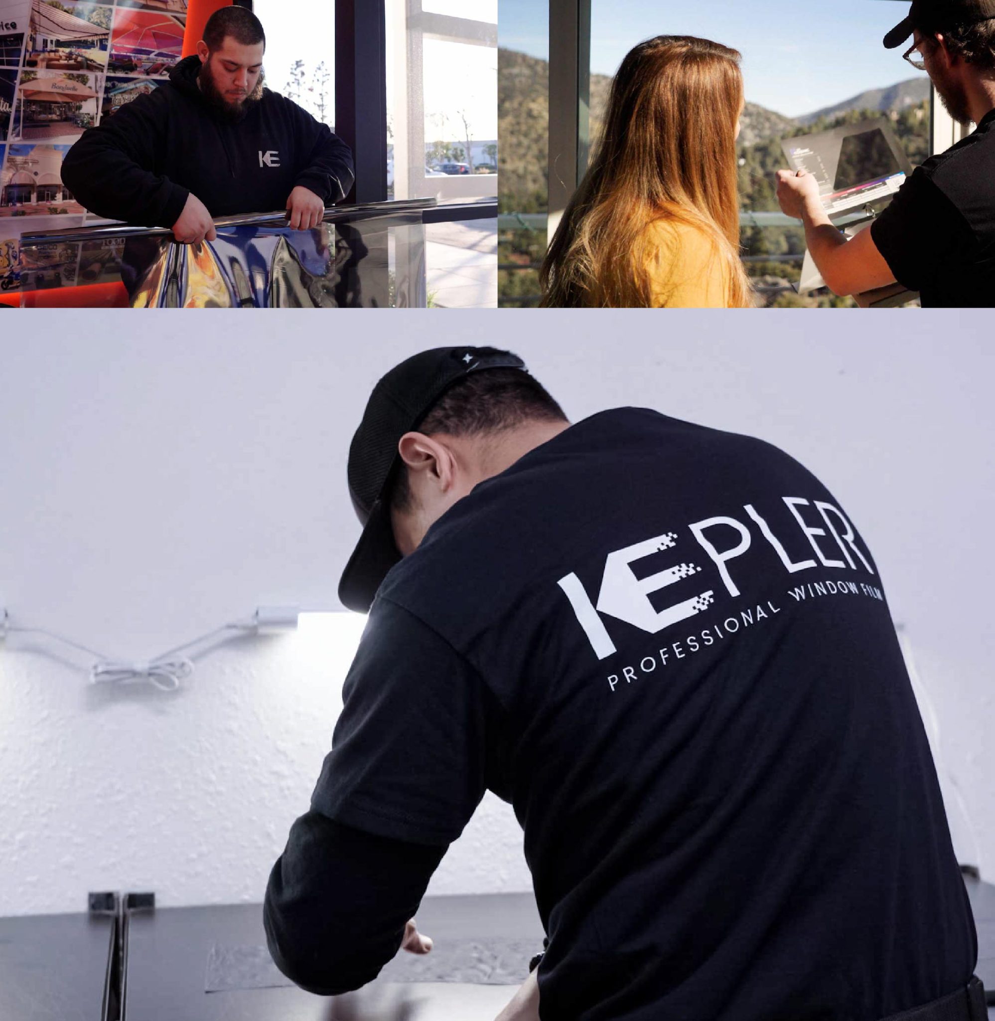 Kepler Specialist Installing Security Window Film in California