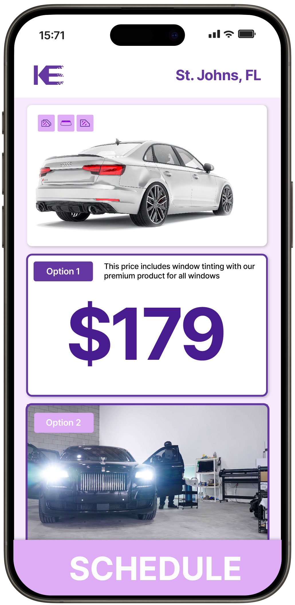 View Affordable Car Window Tinting Rates in St. Johns, Florida