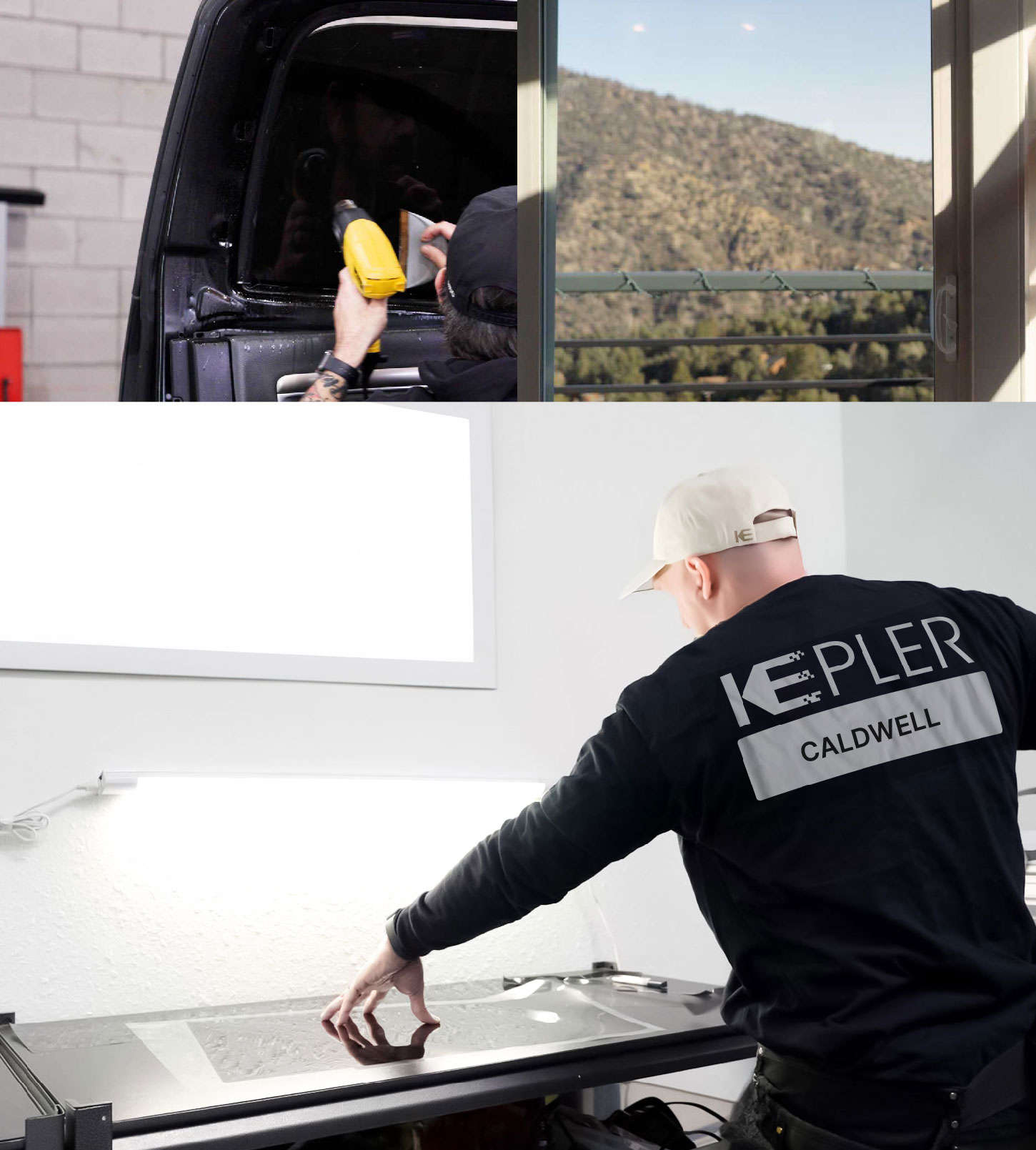 Window Tinting Specialist Cutting Film in Caldwell, Idaho