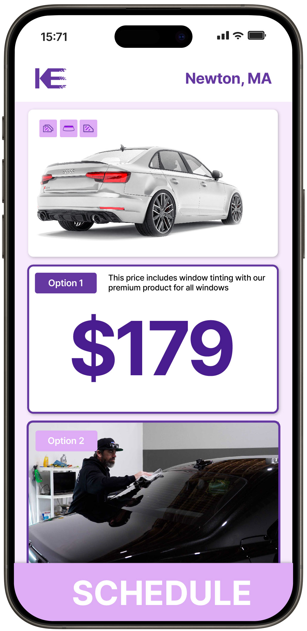 View Competitive Car Window Tinting Prices in Newton, Massachusetts