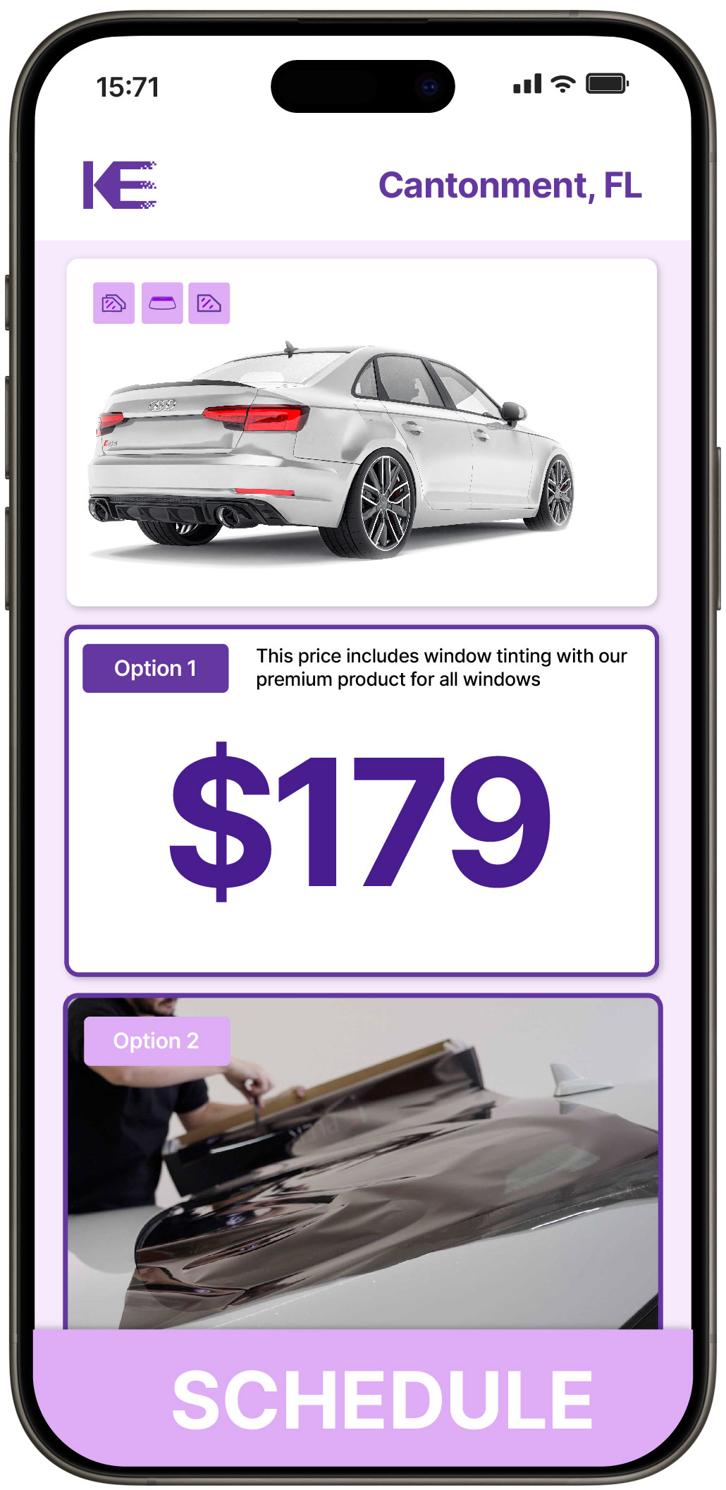 View Affordable Car Window Tinting Prices in Cantonment, Florida