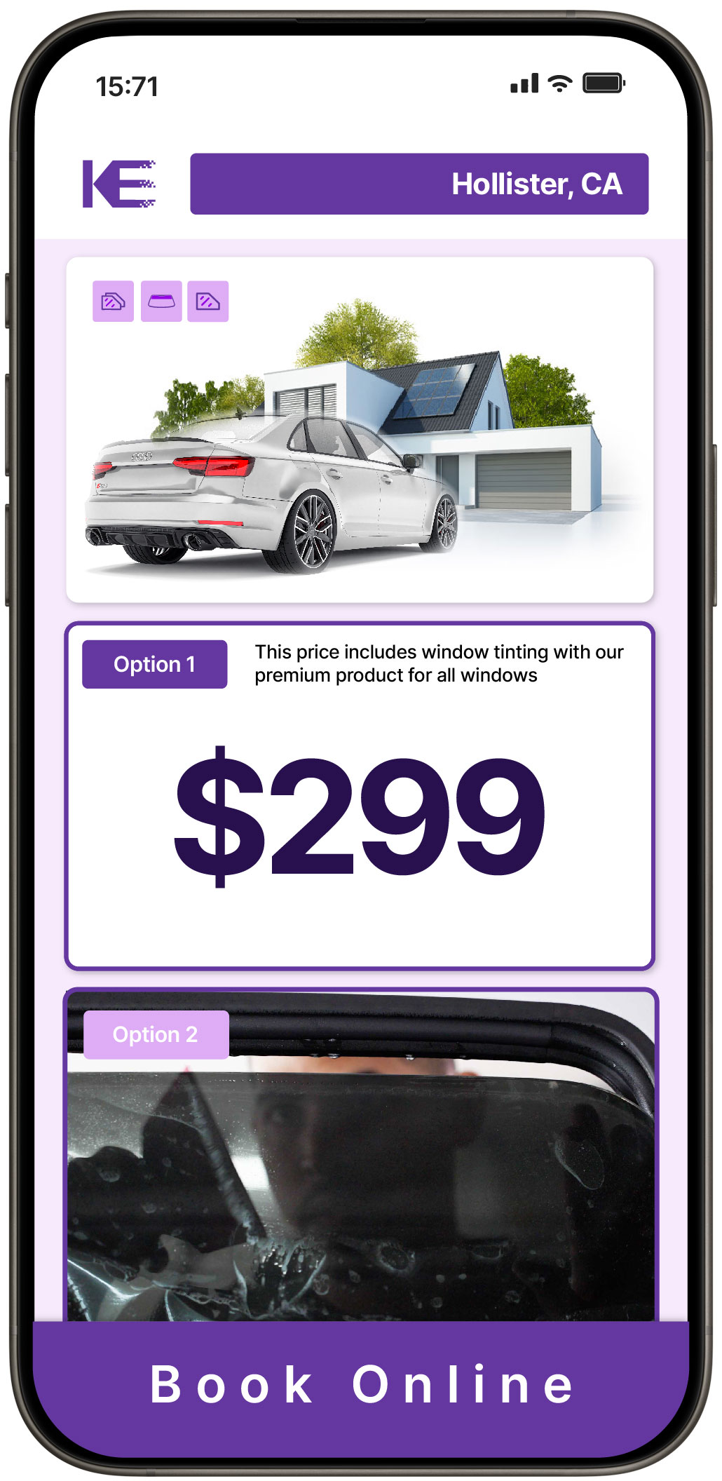View Competitive Window Tinting Prices in Hollister, California