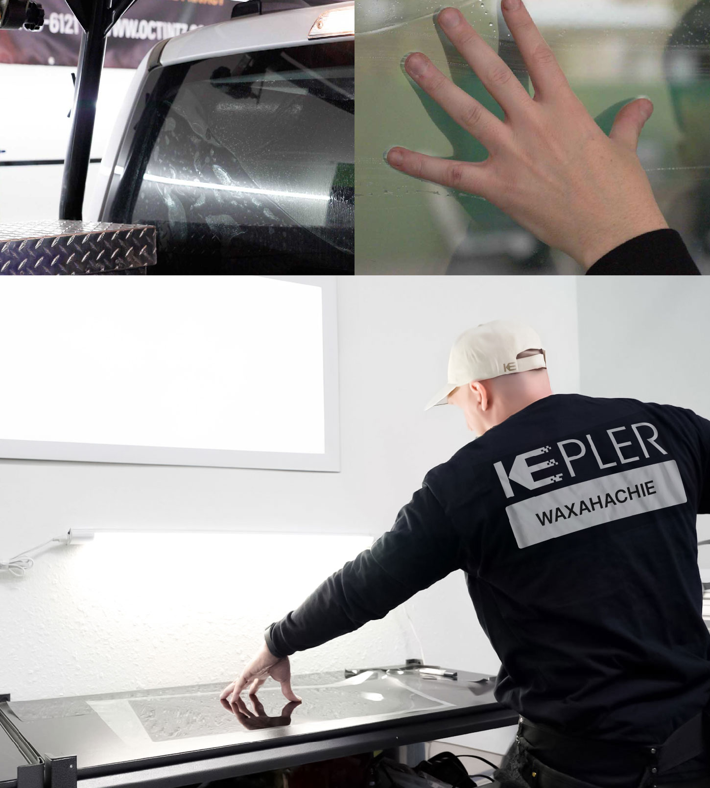 Window Tinting Specialist Cutting Film in Waxahachie, Texas