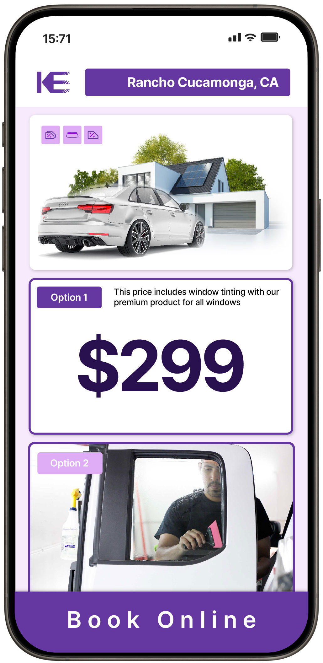 View Affordable Tesla Window Tinting Rates in Lamont, California