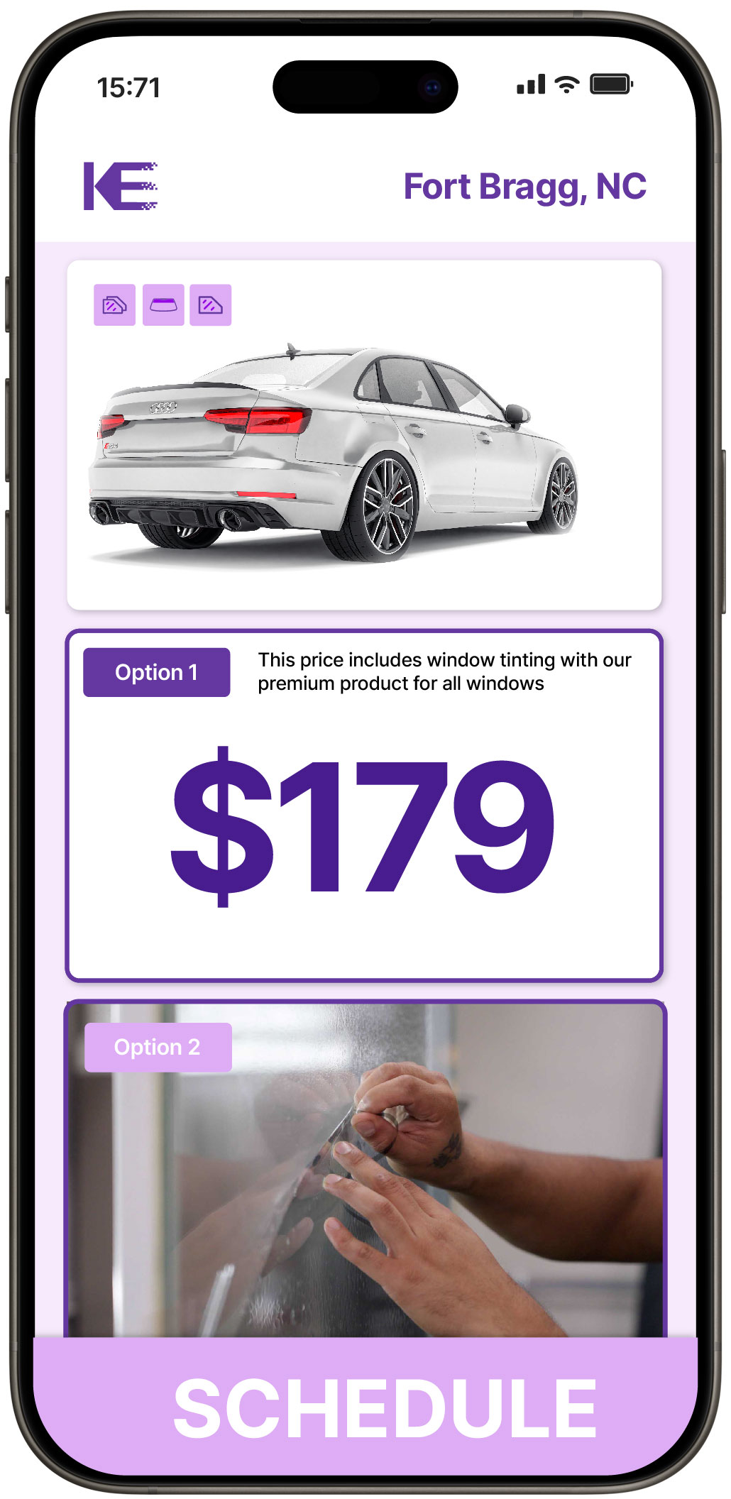 View Affordable Car Window Tinting Prices in Fort Bragg, North Carolina