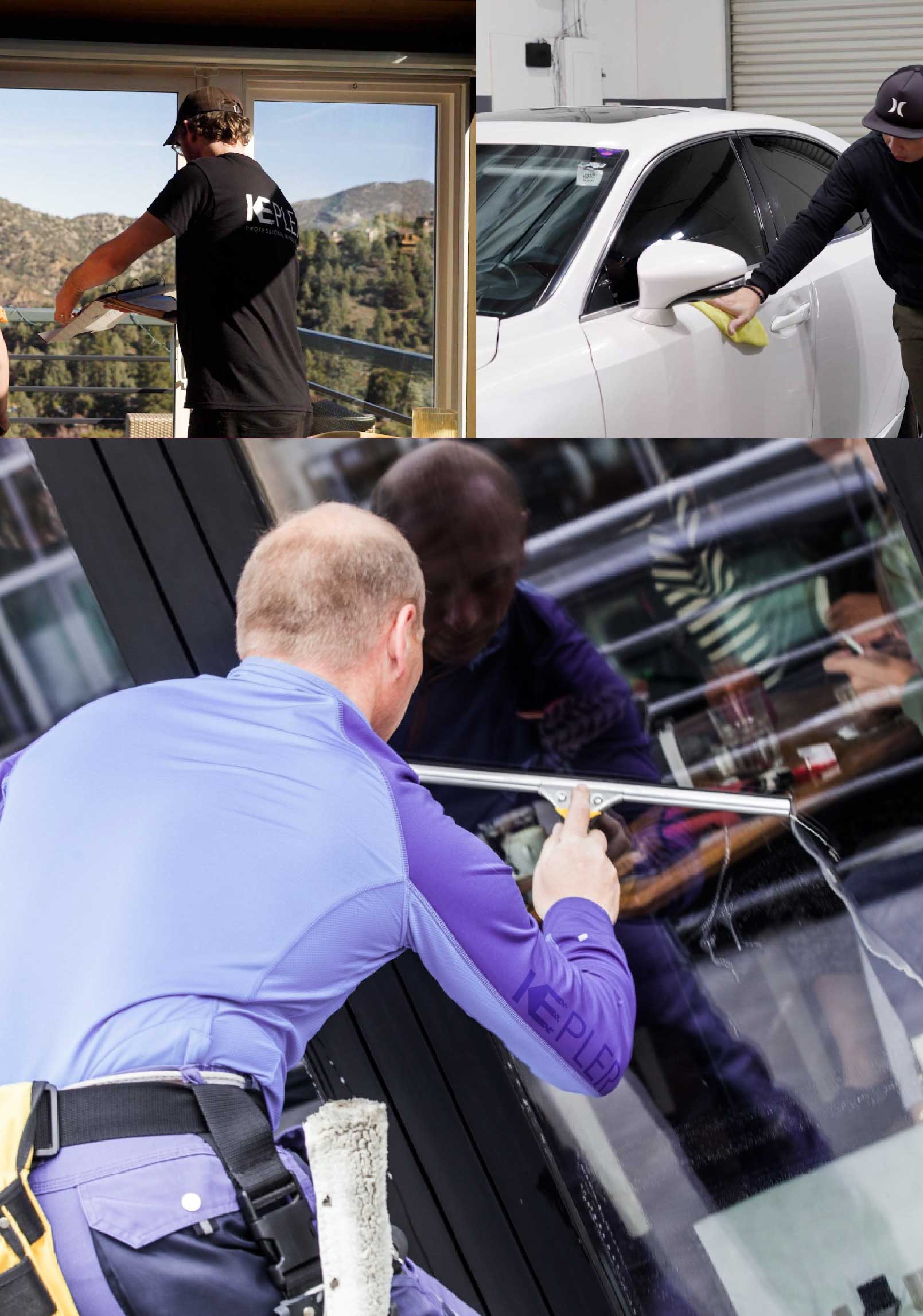 Kepler Expert Applying Anti-Graffiti Window Film to a Nutley Shop Front