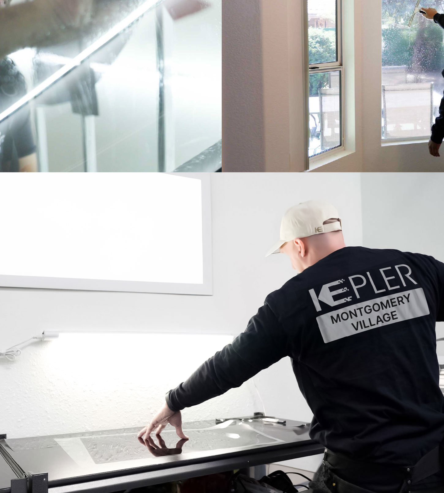 Window Tinting Specialist Cutting Film in Montgomery Village, Maryland