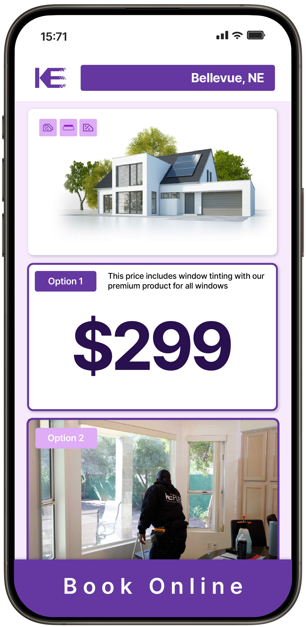 View Affordable Home Window Tinting Rates in Bellevue, Nebraska
