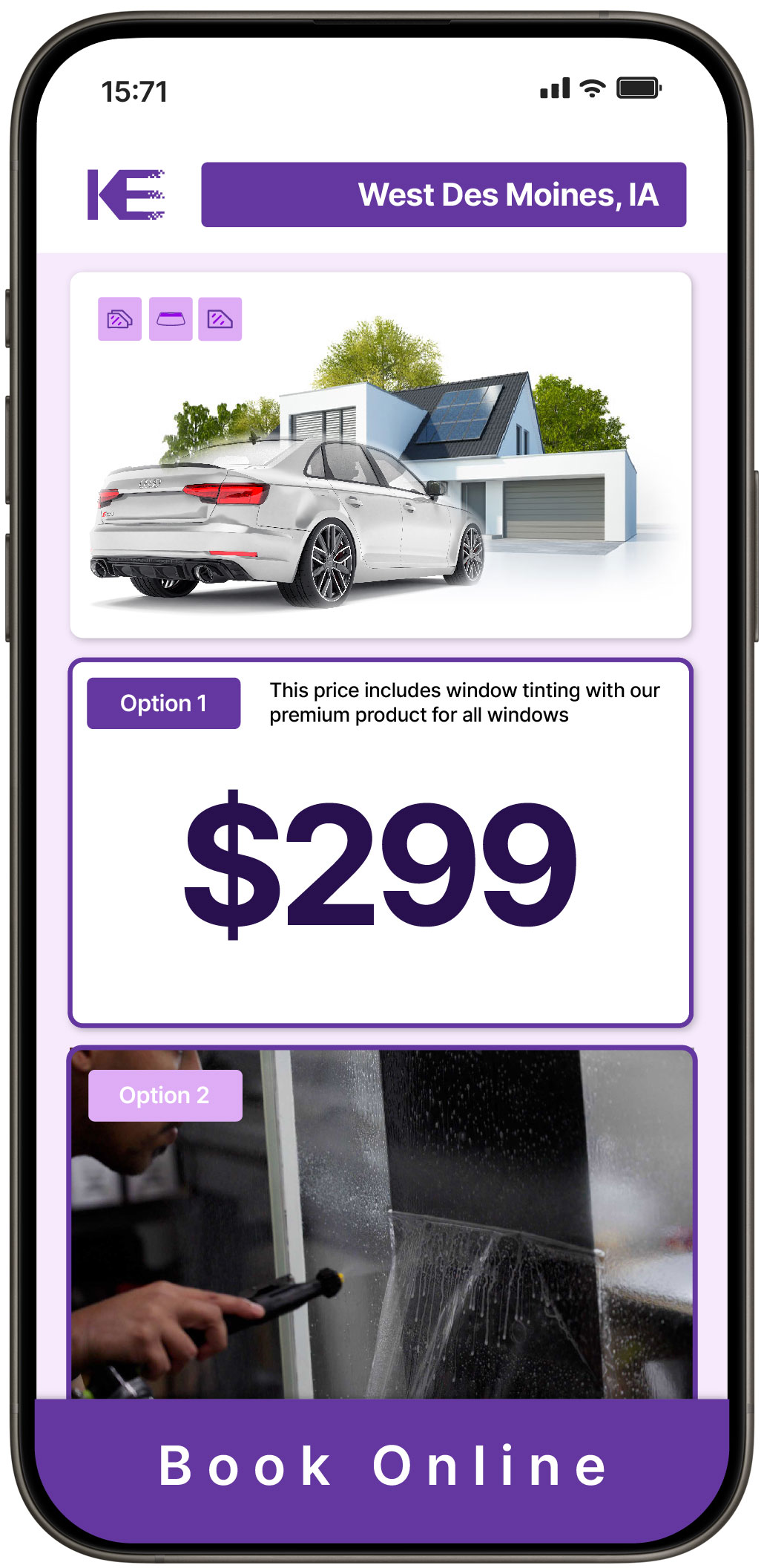 View Competitive Window Tinting Prices in West Des Moines, Iowa