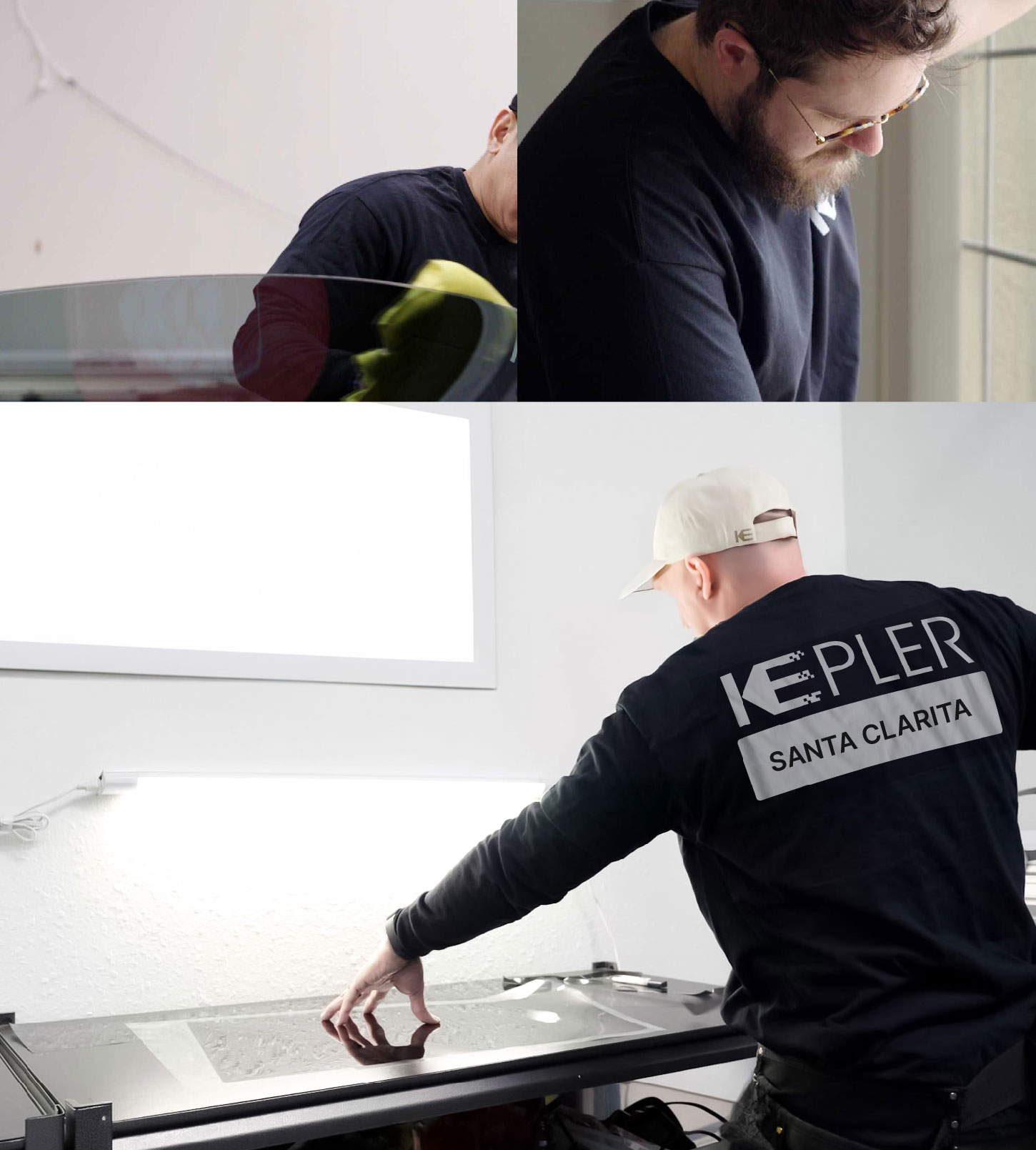 Window Tinting Specialist Cutting Film in Santa Clarita, California