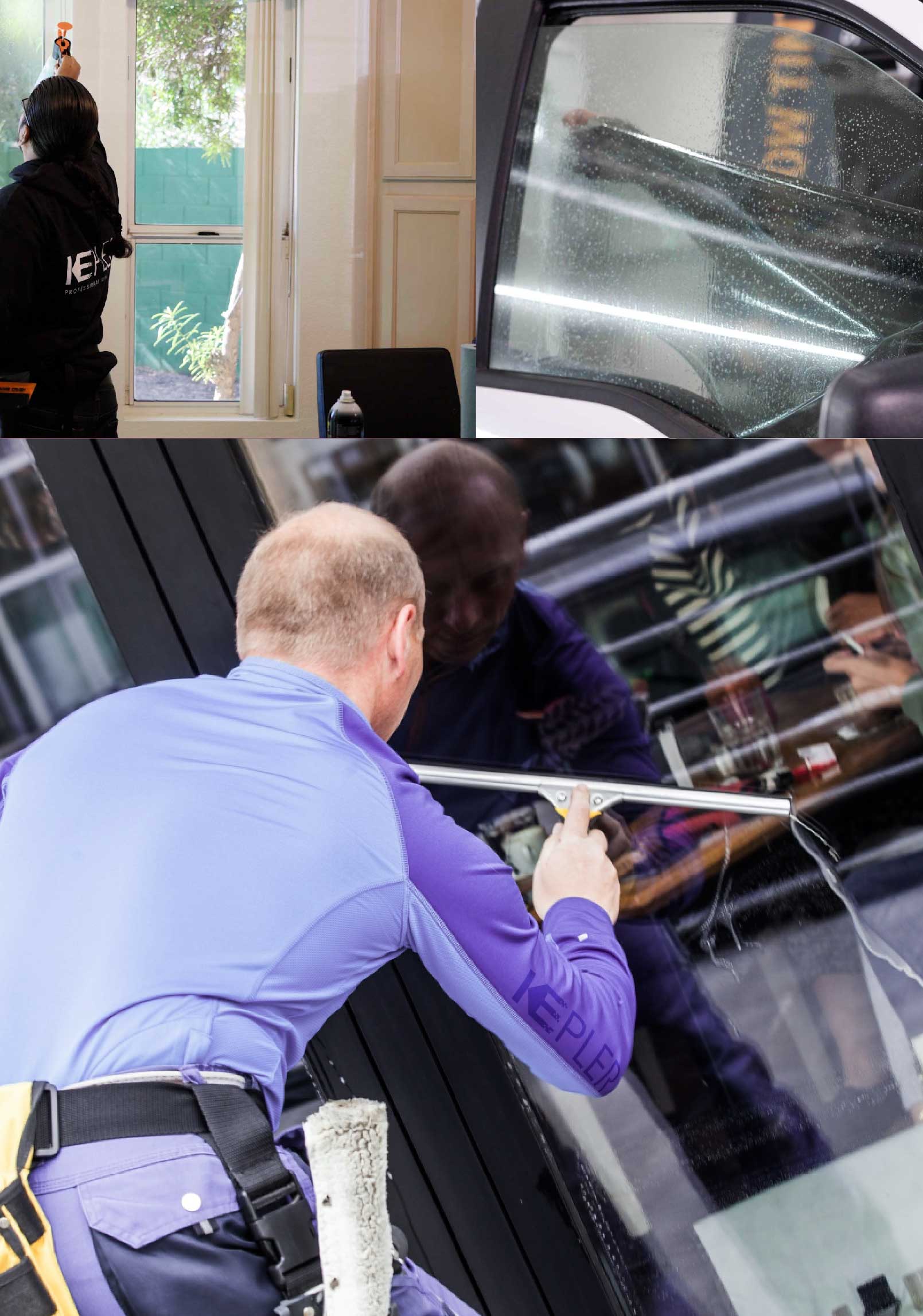 Kepler Expert Applying Anti-Graffiti Window Film to a Mount Vernon Shop Front