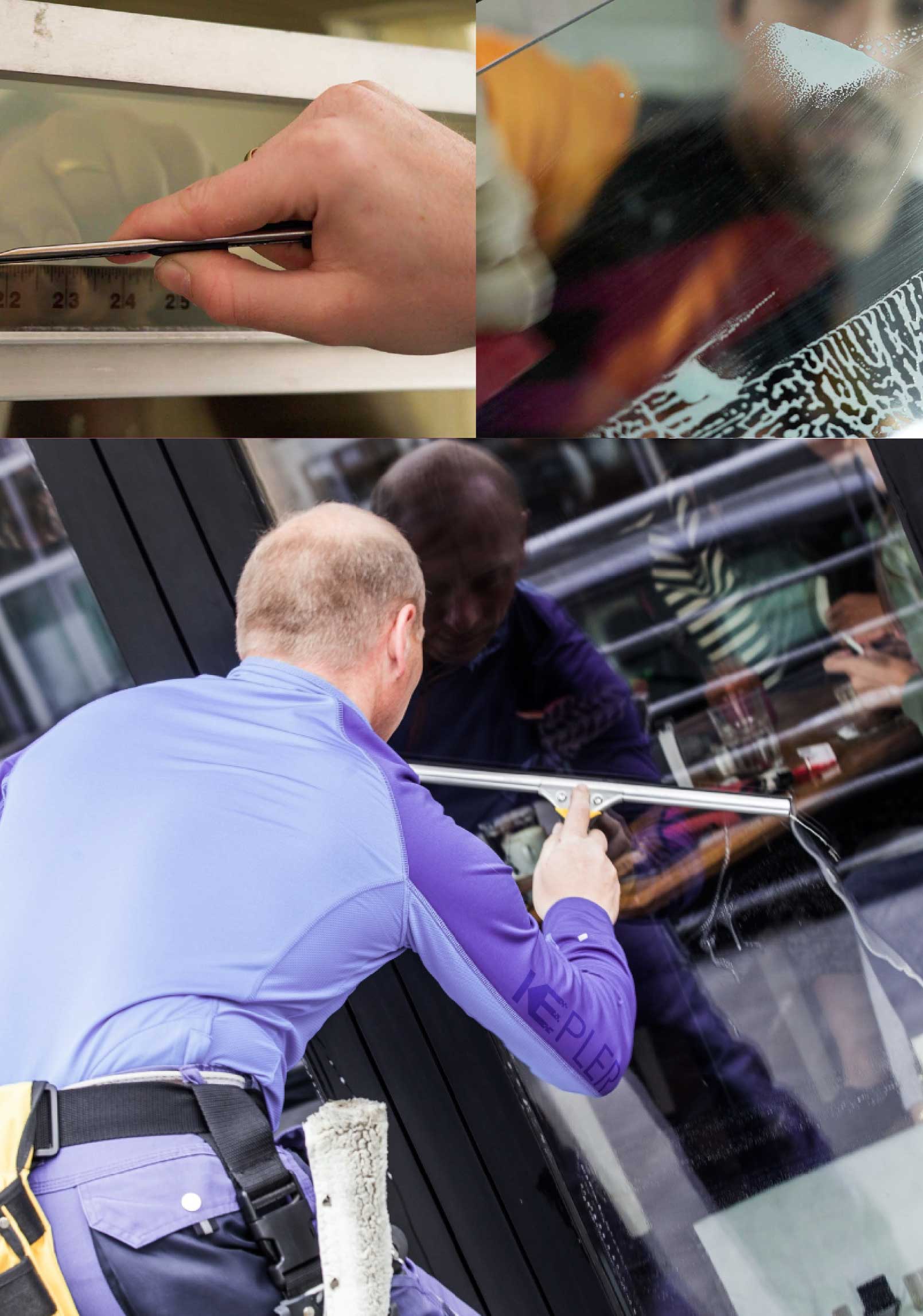 Kepler Skilled Applying Anti-Graffiti Window Film to a Port Orange Shop Front