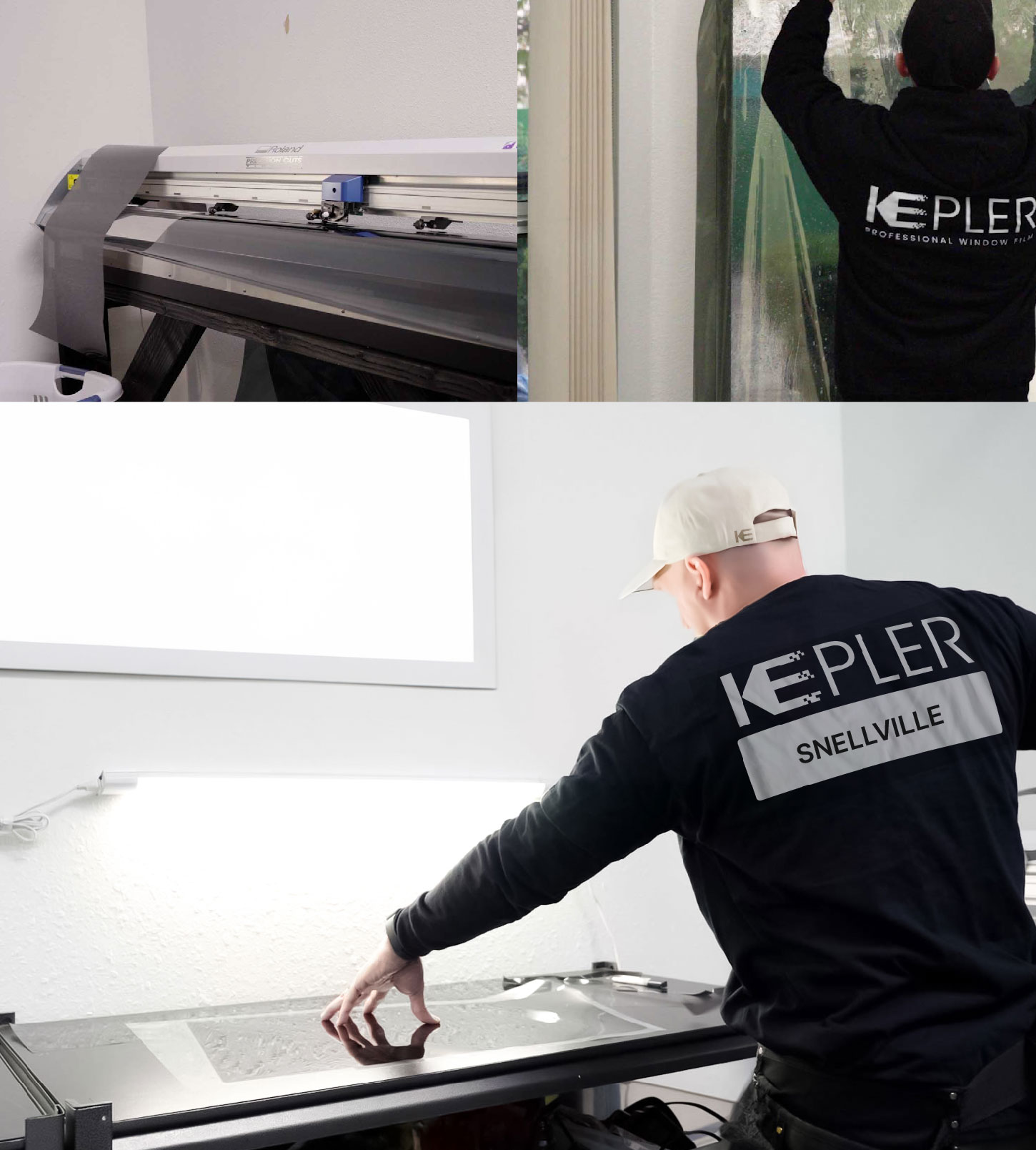 Window Tinting Specialist Cutting Film in Snellville, Georgia
