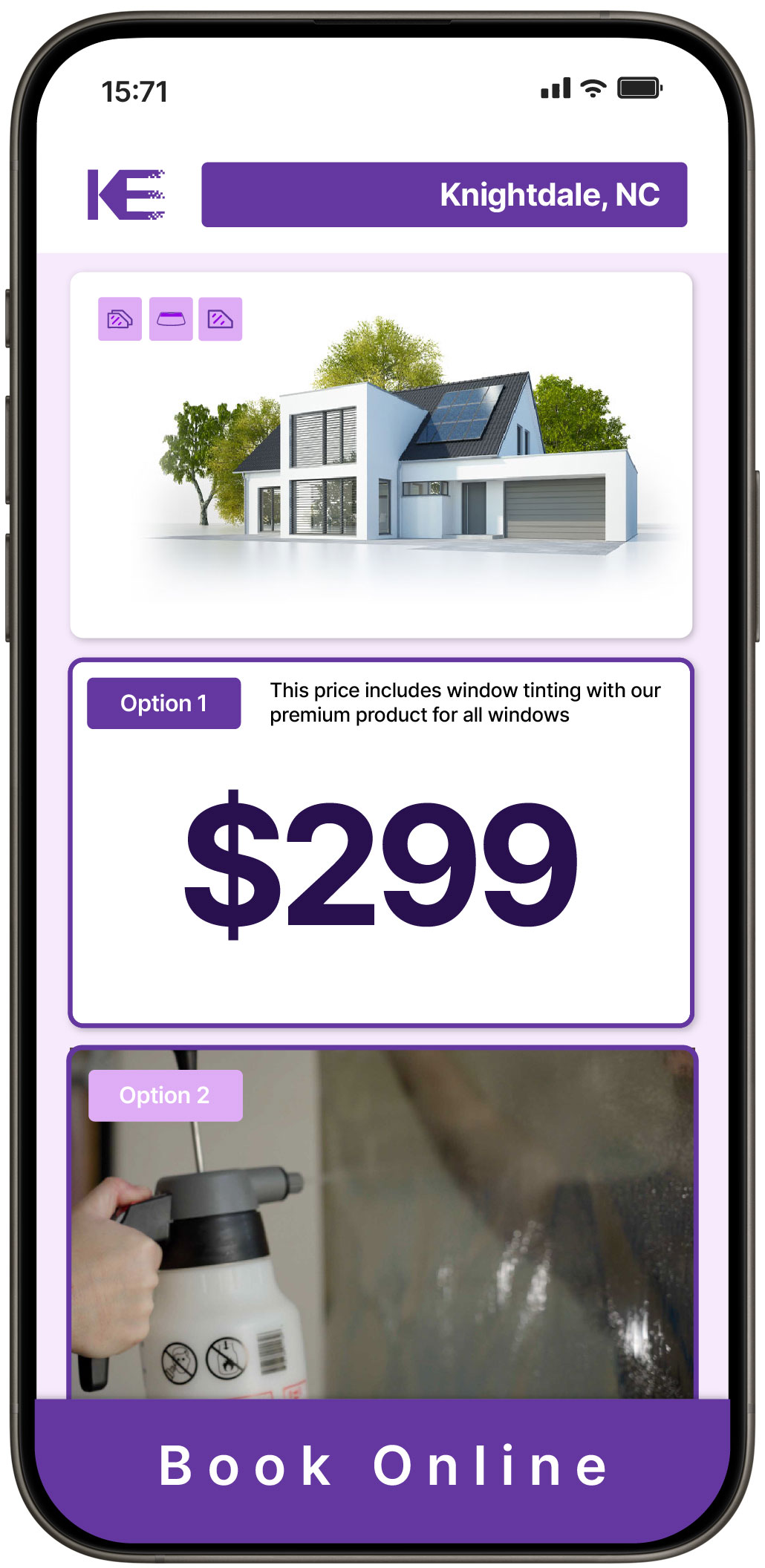 View Competitive Home Window Tinting Rates in Knightdale, North Carolina
