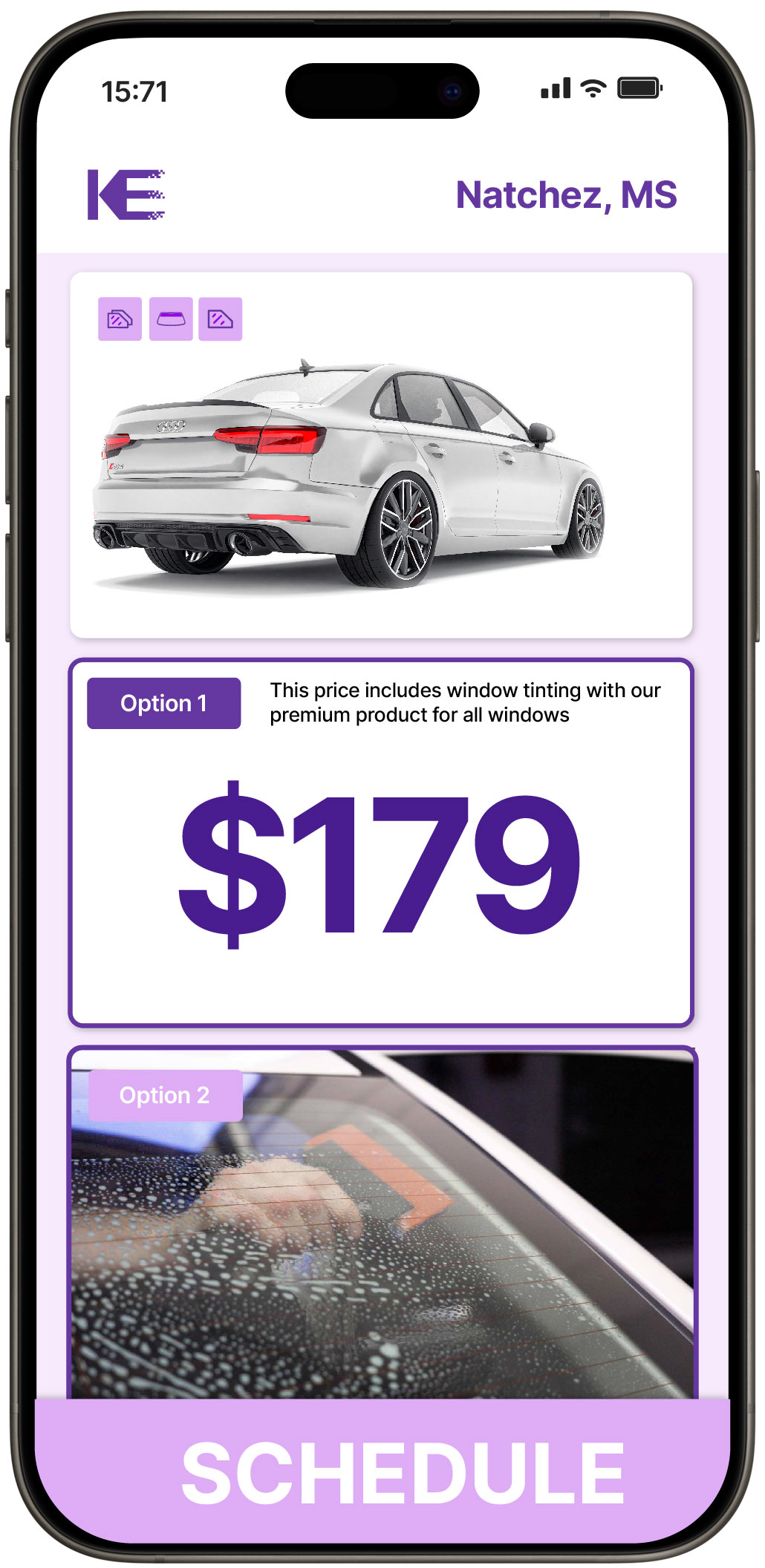 View Competitive Car Window Tinting Rates in Natchez, Mississippi