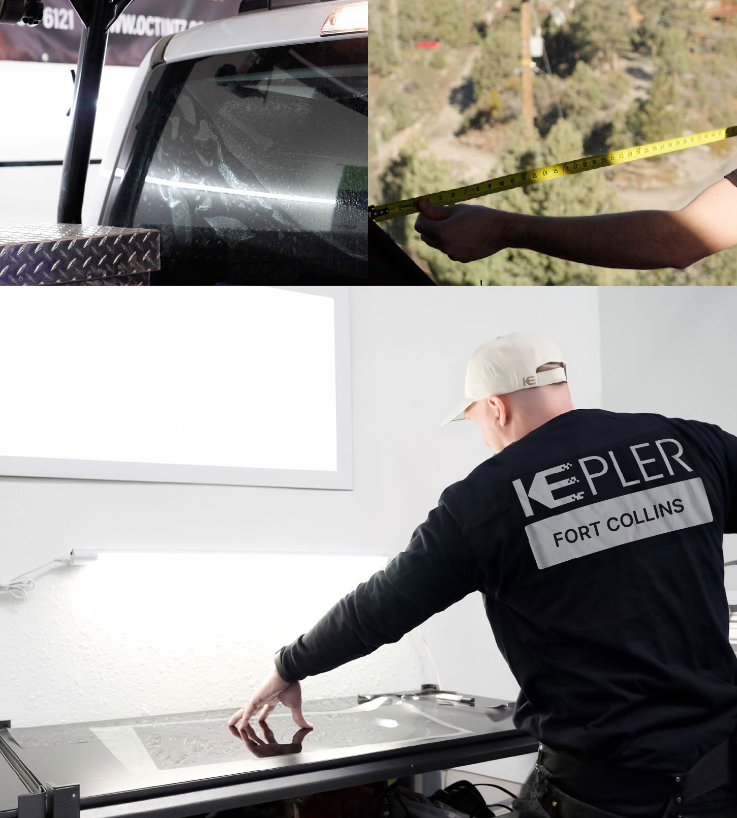 Window Tinting Specialist Cutting Film in Fort Collins, Colorado