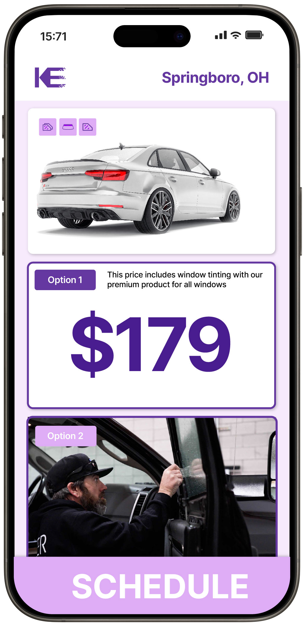View Affordable Car Window Tinting Rates in Springboro, Ohio