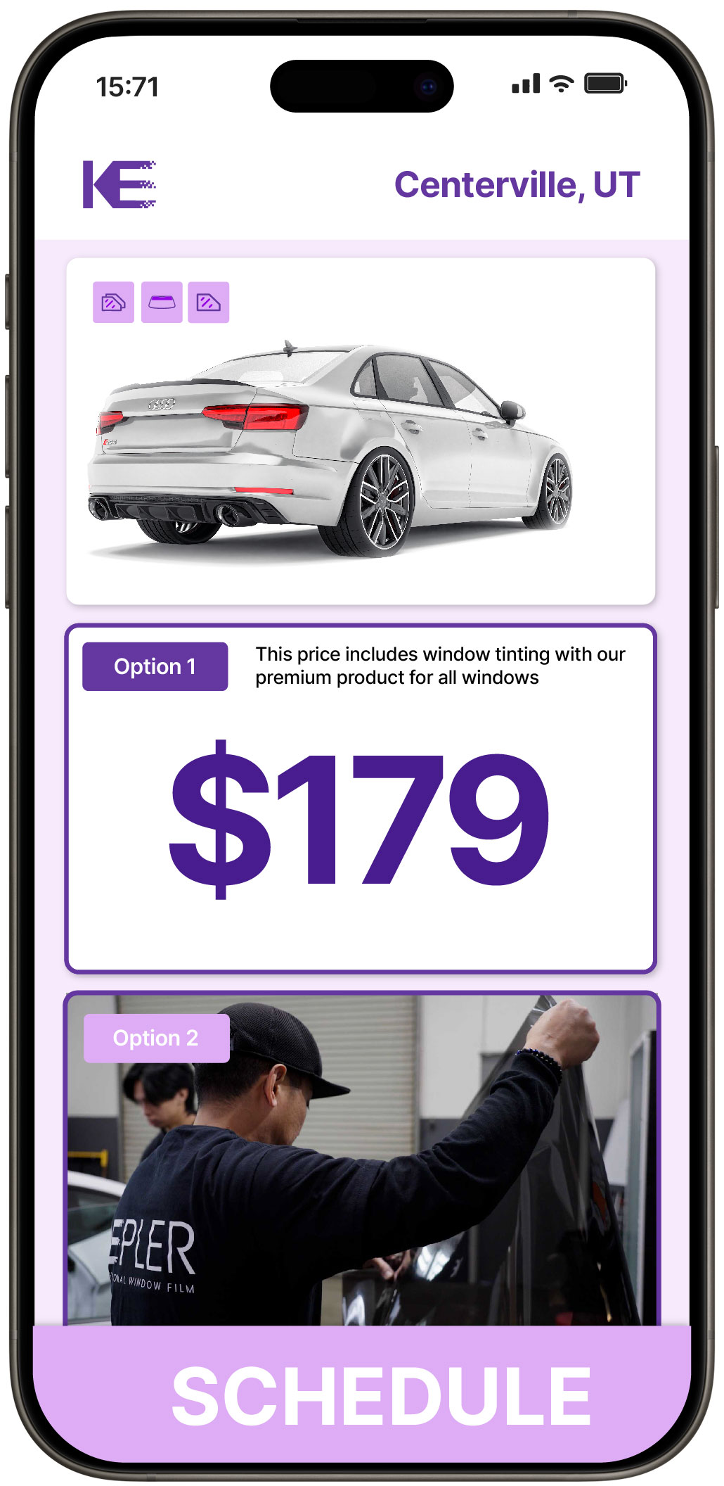 View Reasonable Car Window Tinting Prices in Centerville, Utah