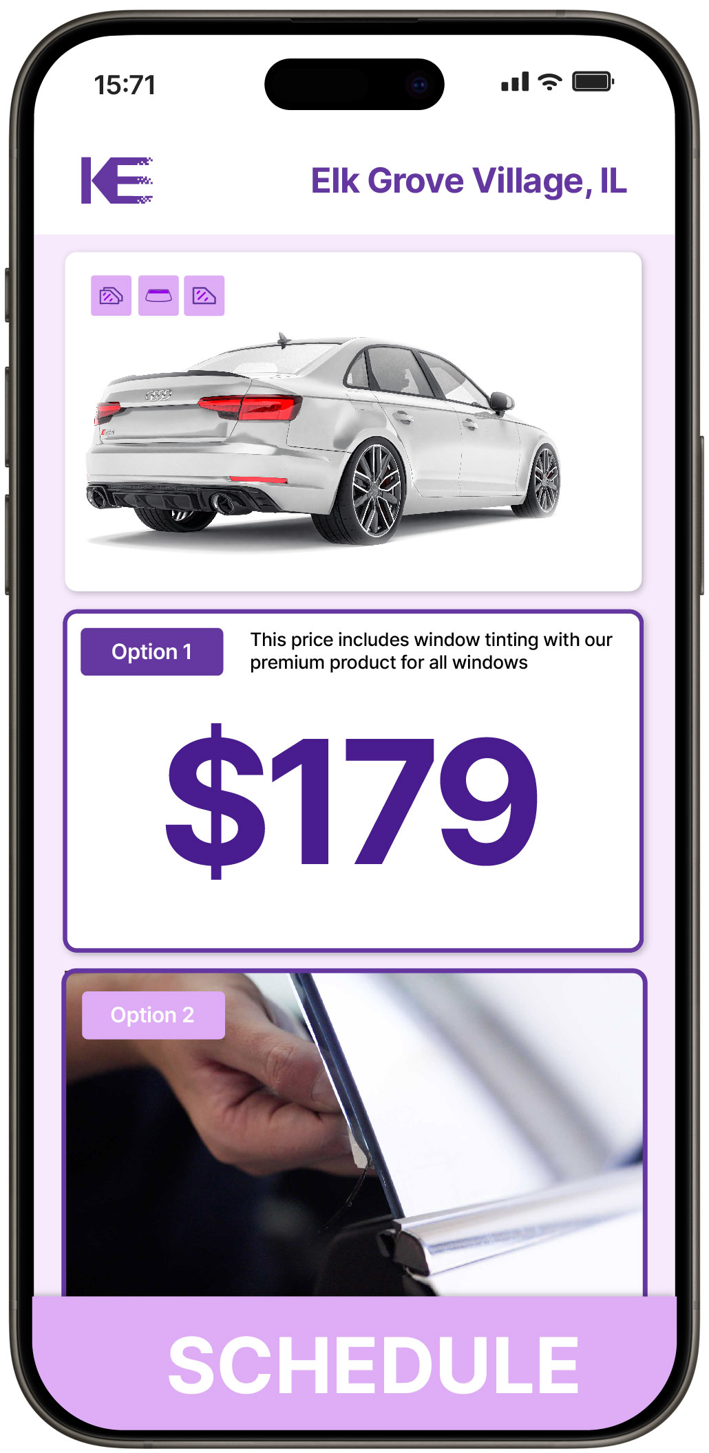 View Affordable Car Window Tinting Prices in Elk Grove Village, Illinois