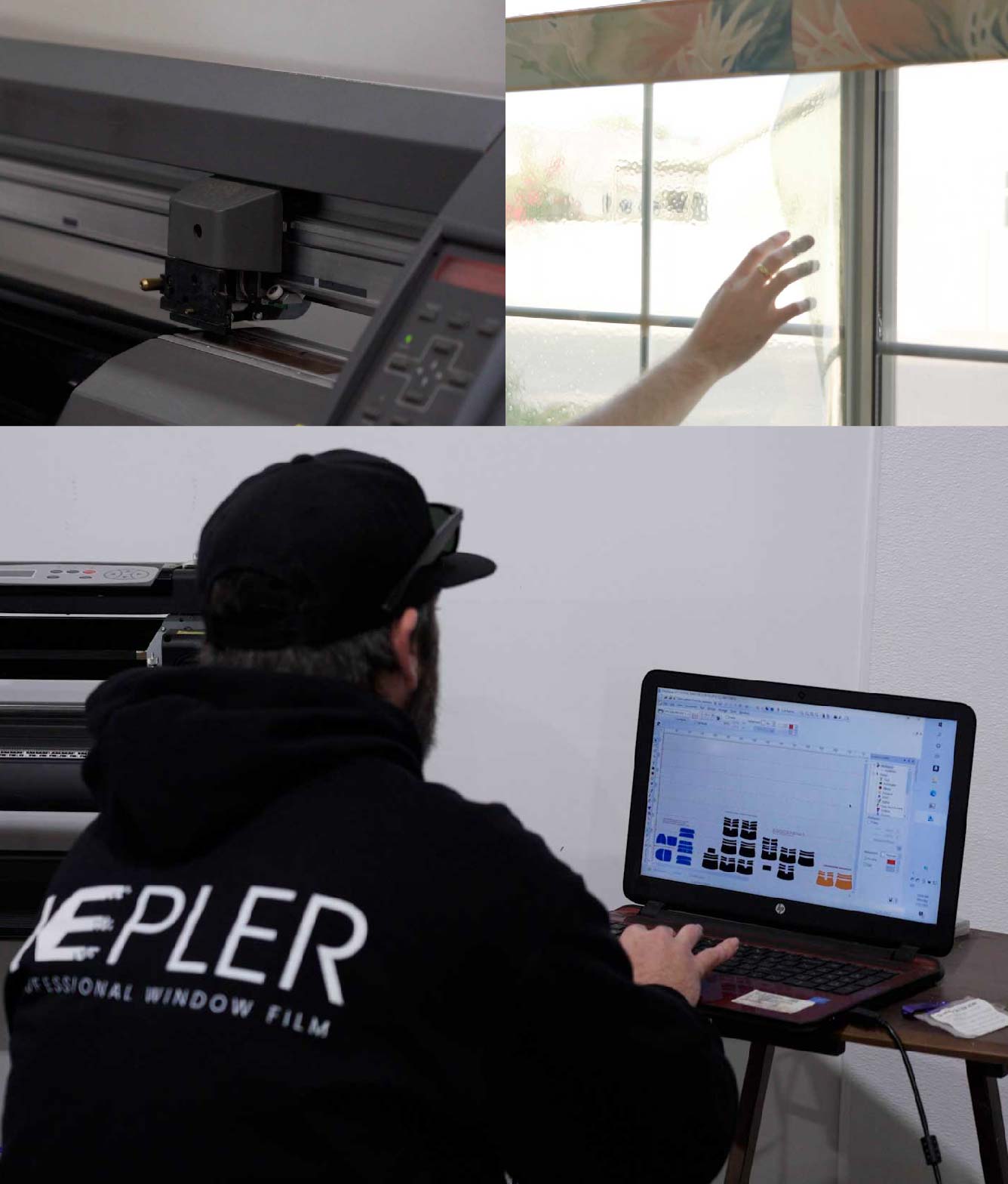 Ceramic Window Tinting Expert Cutting Film in Clive, Iowa