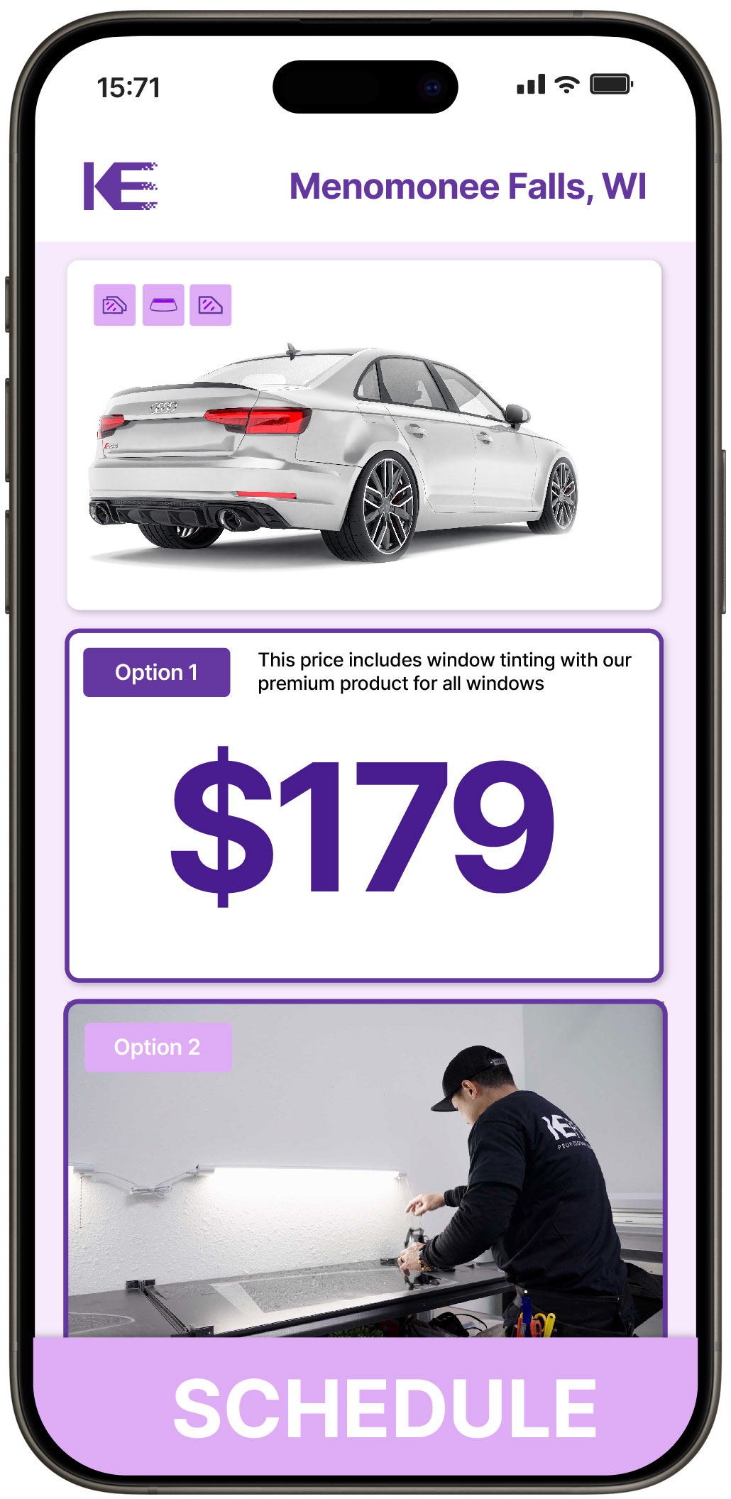 View Reasonable Car Window Tinting Rates in Menomonee Falls, Wisconsin