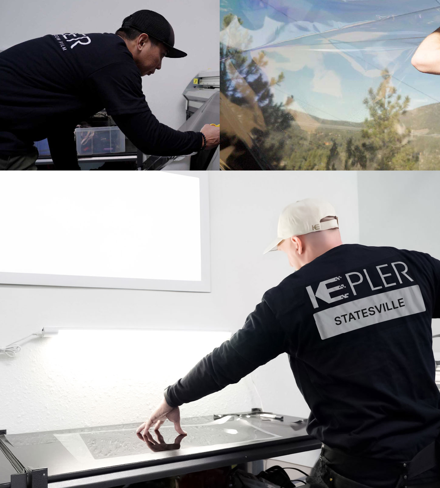 Window Tinting Specialist Cutting Film in Statesville, North Carolina