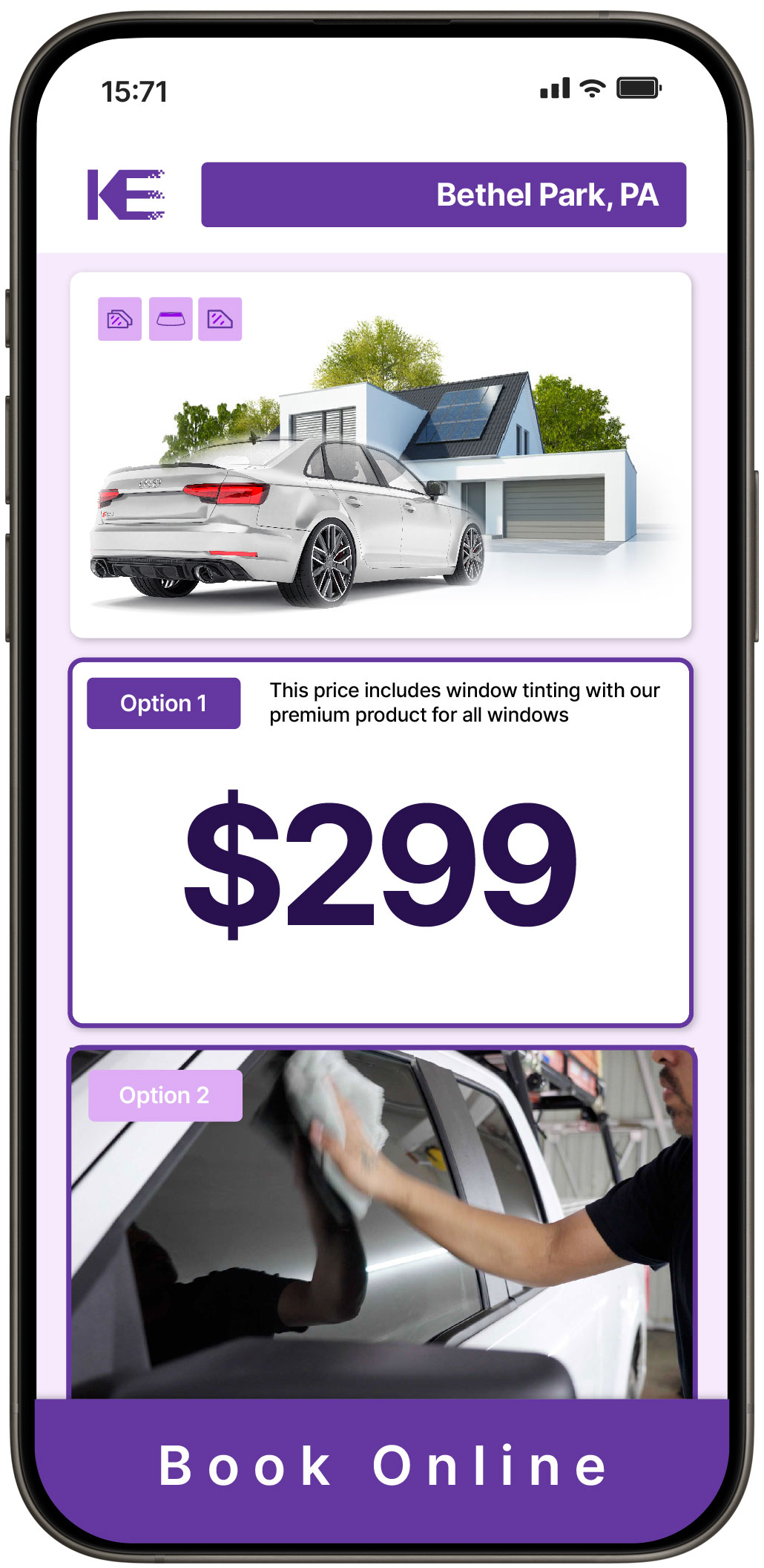 View Affordable Tesla Window Tinting Prices in West Mifflin, Pennsylvania