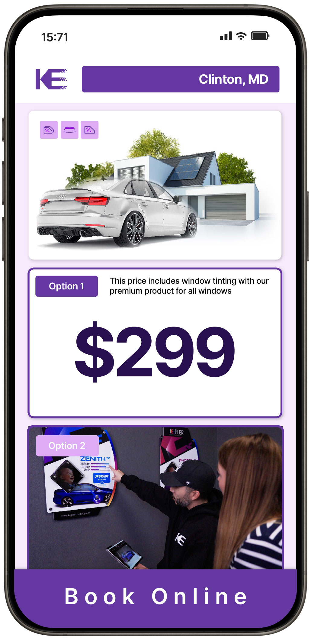 View Competitive Tesla Window Tinting Rates in Arnold, Maryland