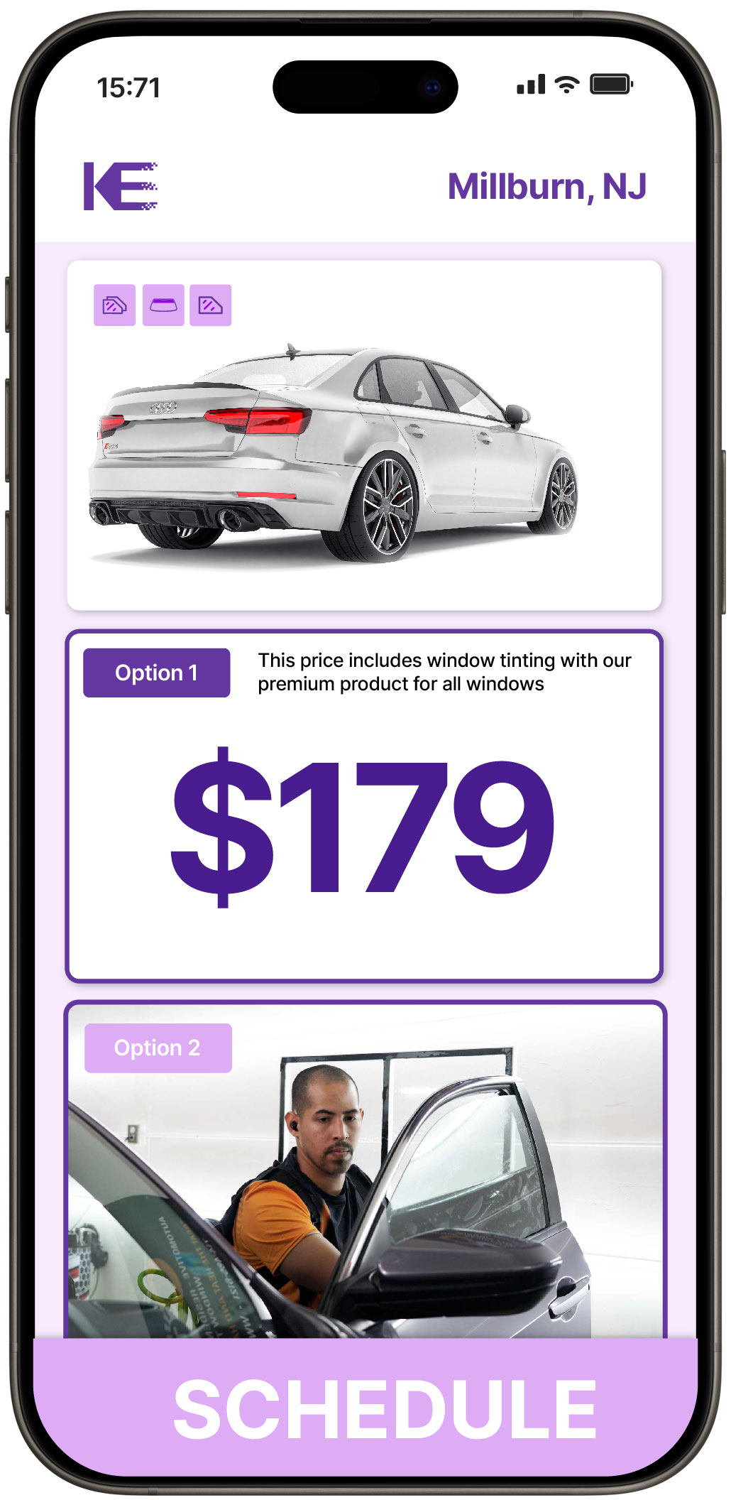View Reasonable Car Window Tinting Prices in Millburn, New Jersey