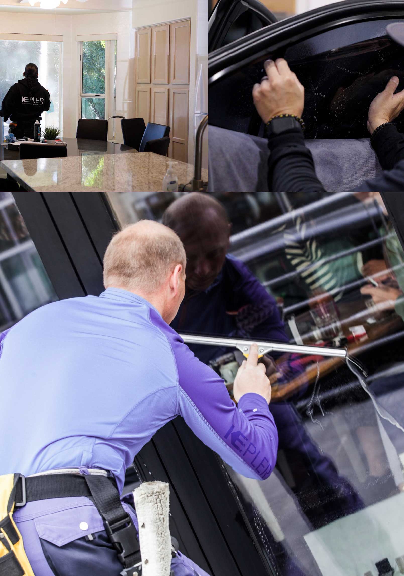 Kepler Expert Applying Anti-Graffiti Window Film to a Norco Shop Front