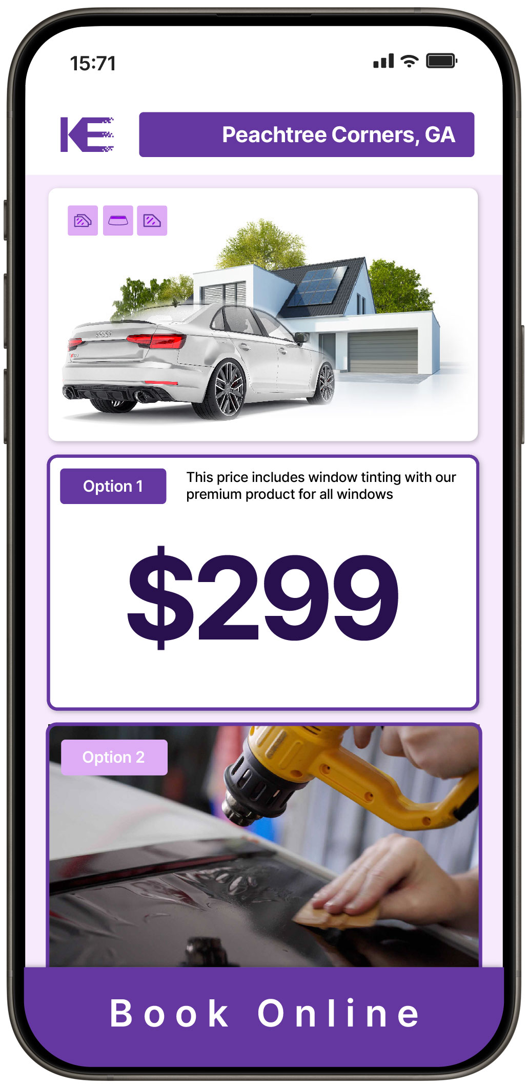 View Reasonable Tesla Window Tinting Prices in Peachtree City, Georgia
