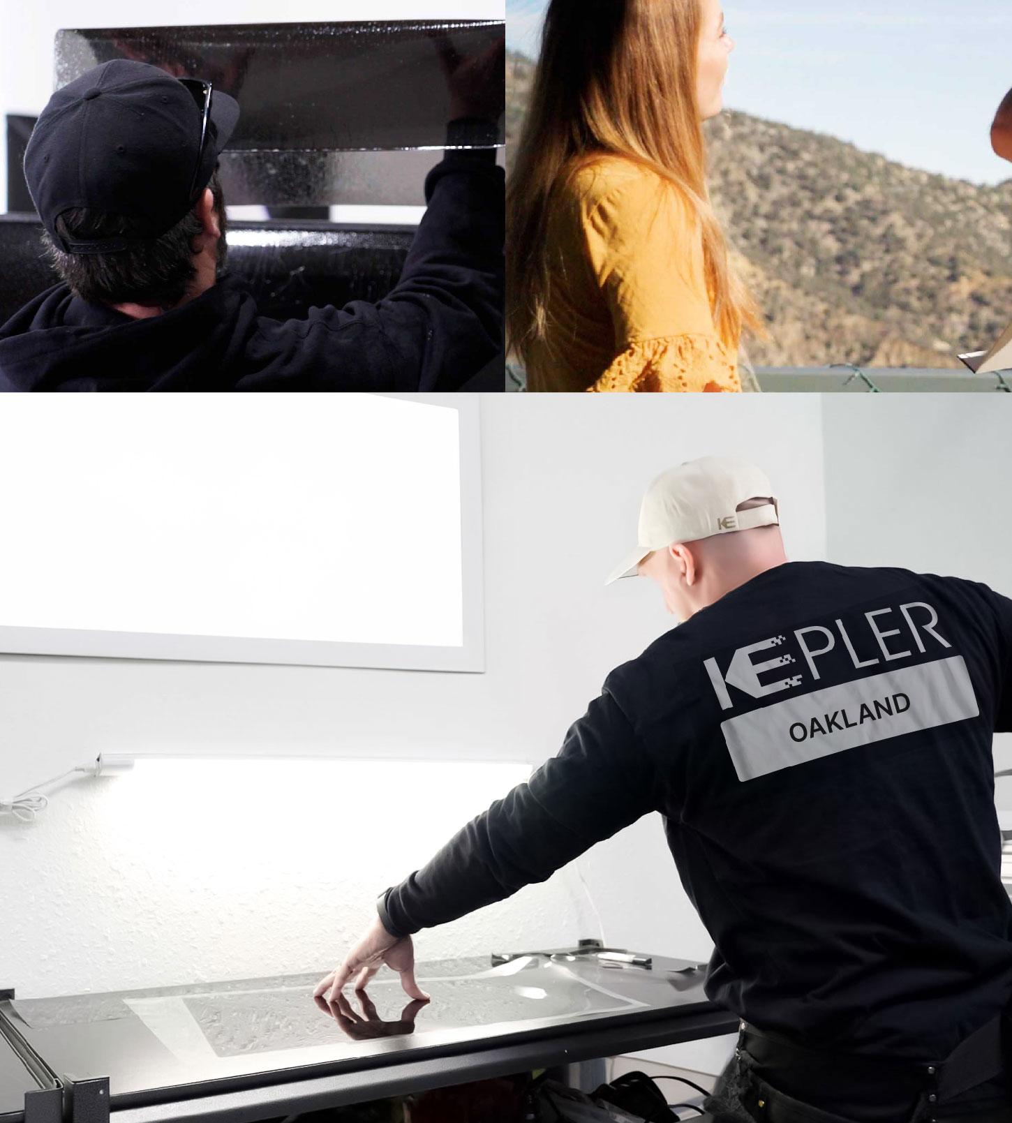 Window Tinting Specialist Cutting Film in Oakland, Michigan
